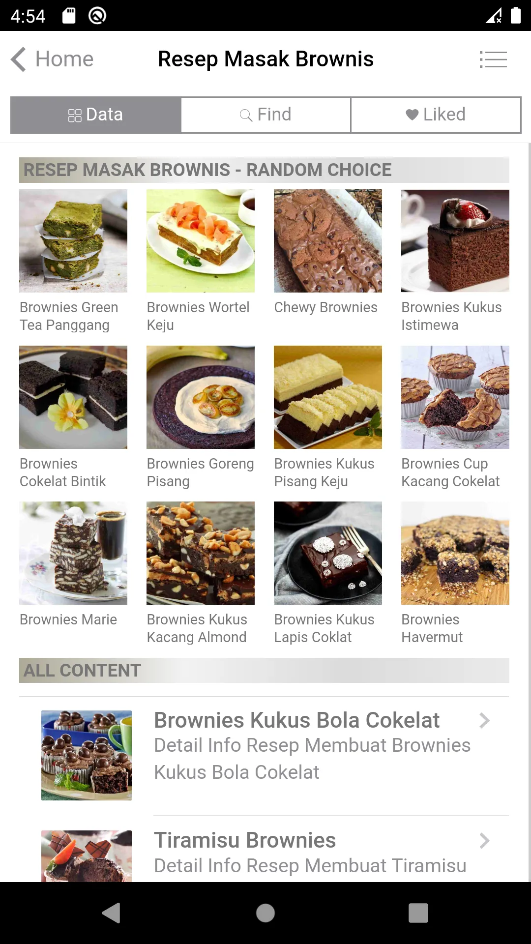 Resep Aneka Kue Brownies | Indus Appstore | Screenshot