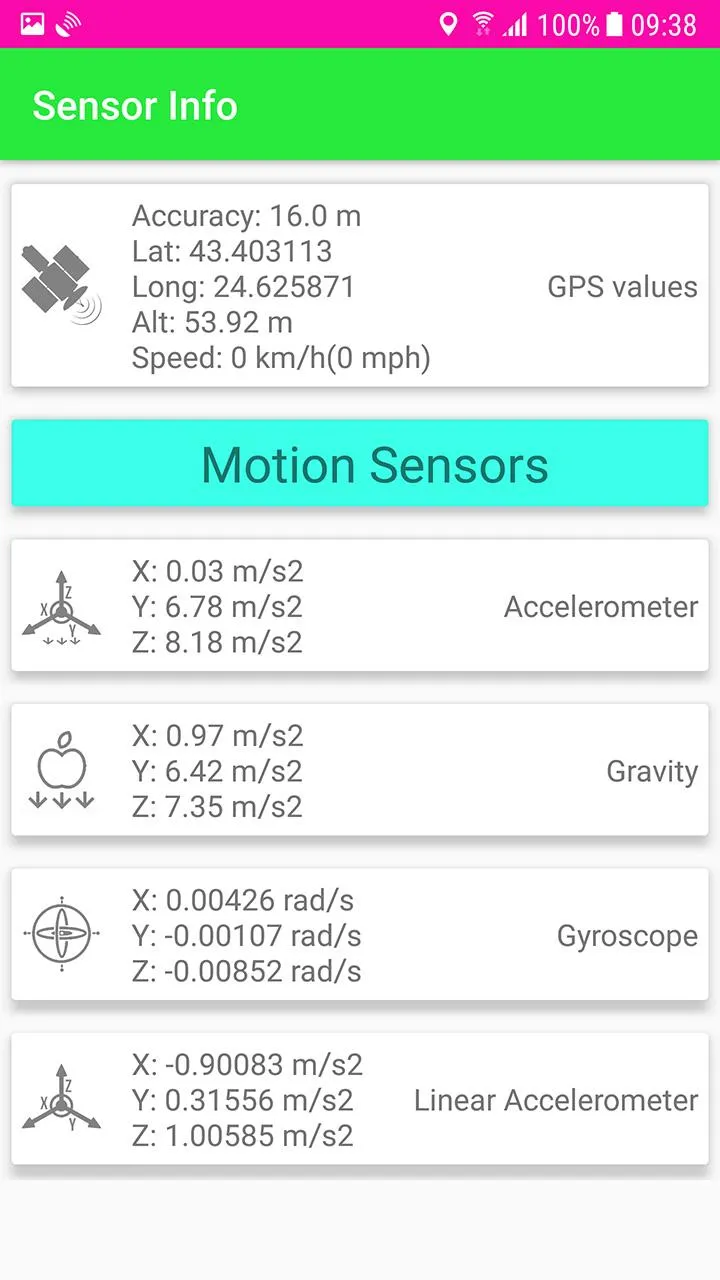 Sensor Info and Device Hardwar | Indus Appstore | Screenshot