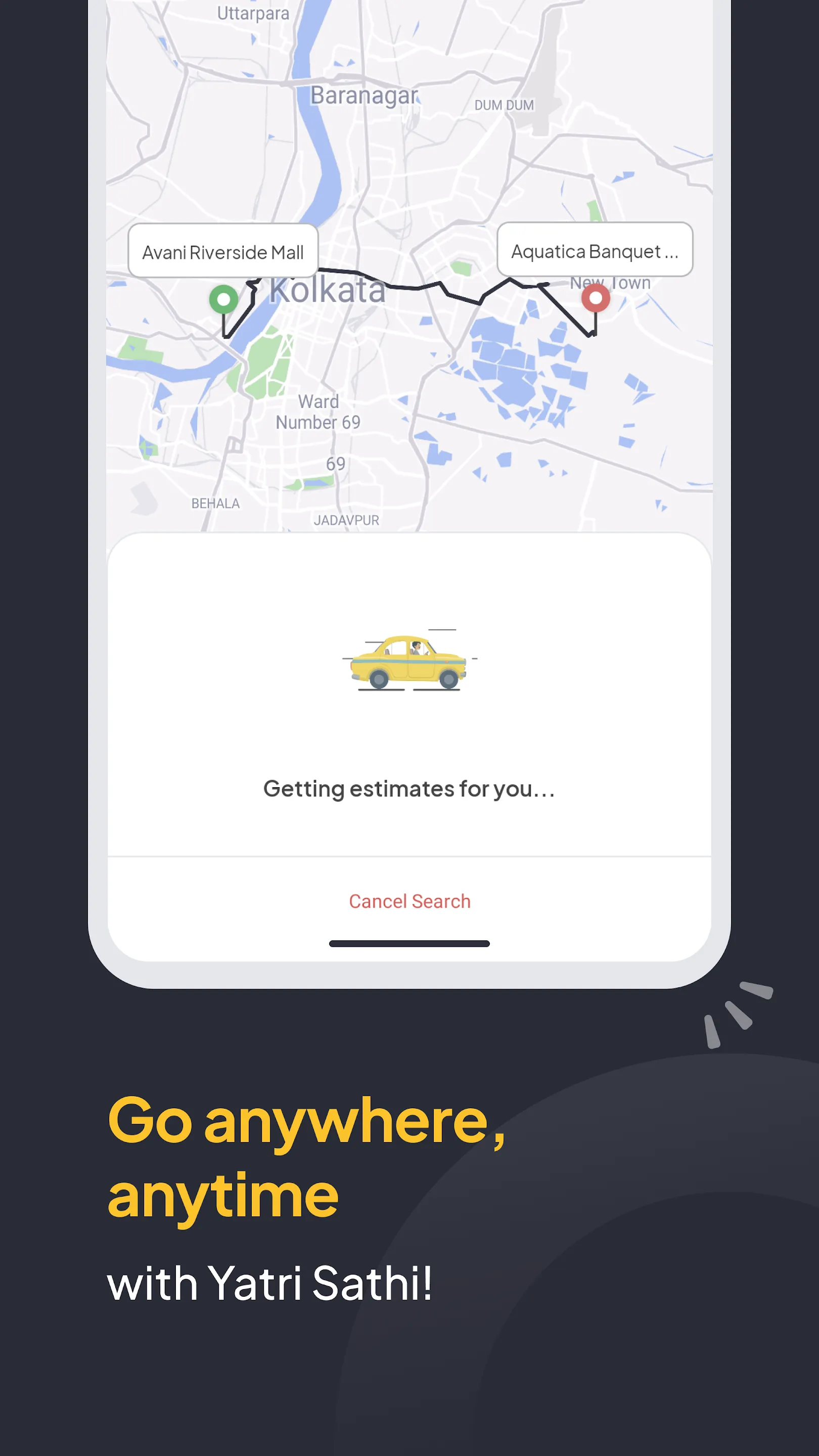 Yatri Sathi - Cab Booking App | Indus Appstore | Screenshot