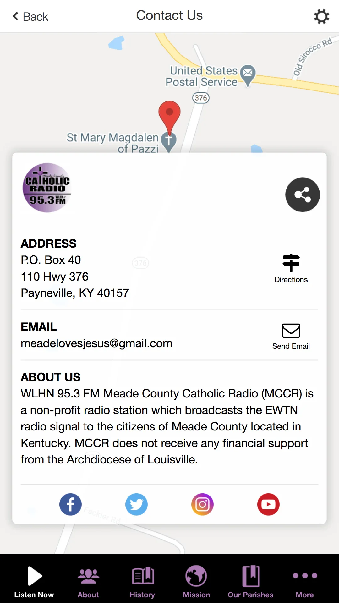 Meade County Catholic Radio | Indus Appstore | Screenshot