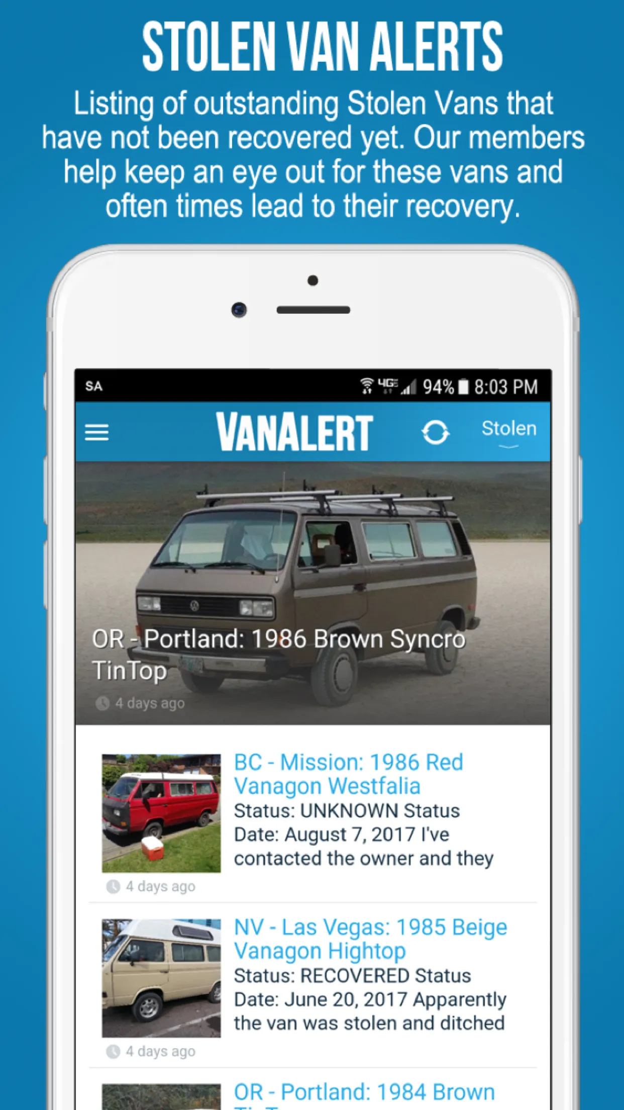 VanAlert | Indus Appstore | Screenshot