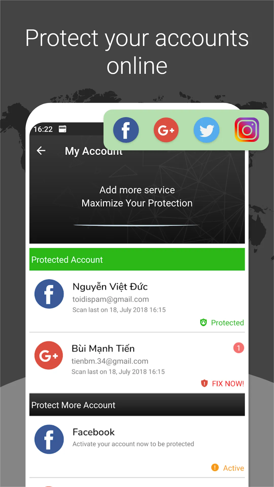 Protect Me - Accounts and Mobi | Indus Appstore | Screenshot