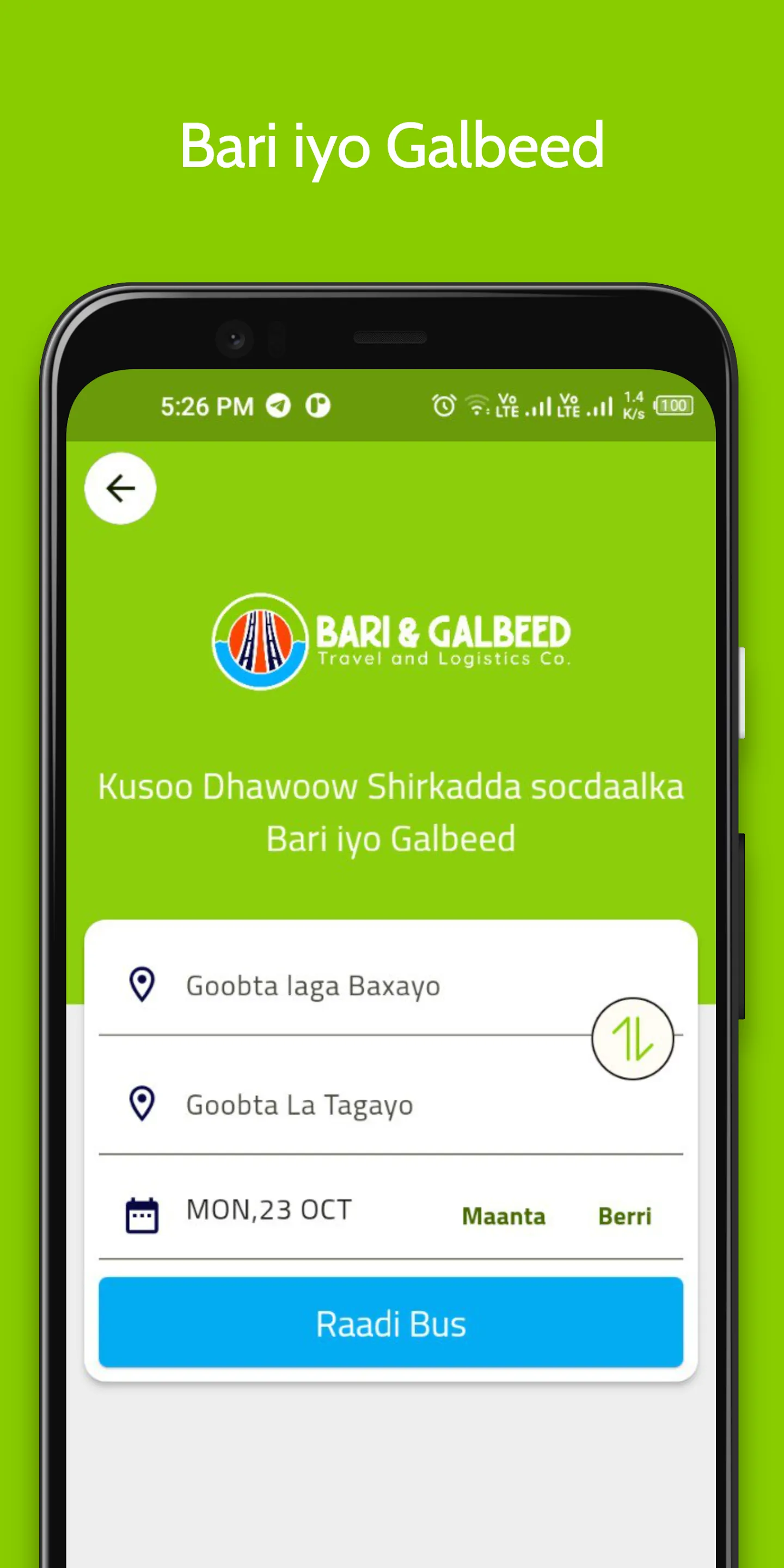 Bari iyo Galbeed | Indus Appstore | Screenshot