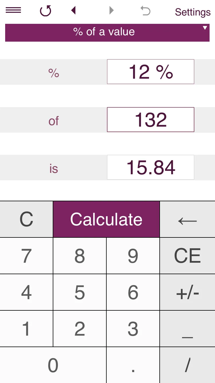 Percentage Calculator | Indus Appstore | Screenshot