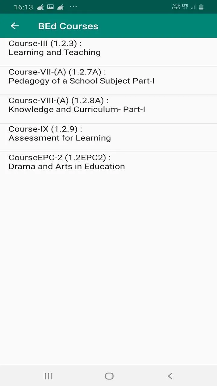 BEd Syllabus | Indus Appstore | Screenshot