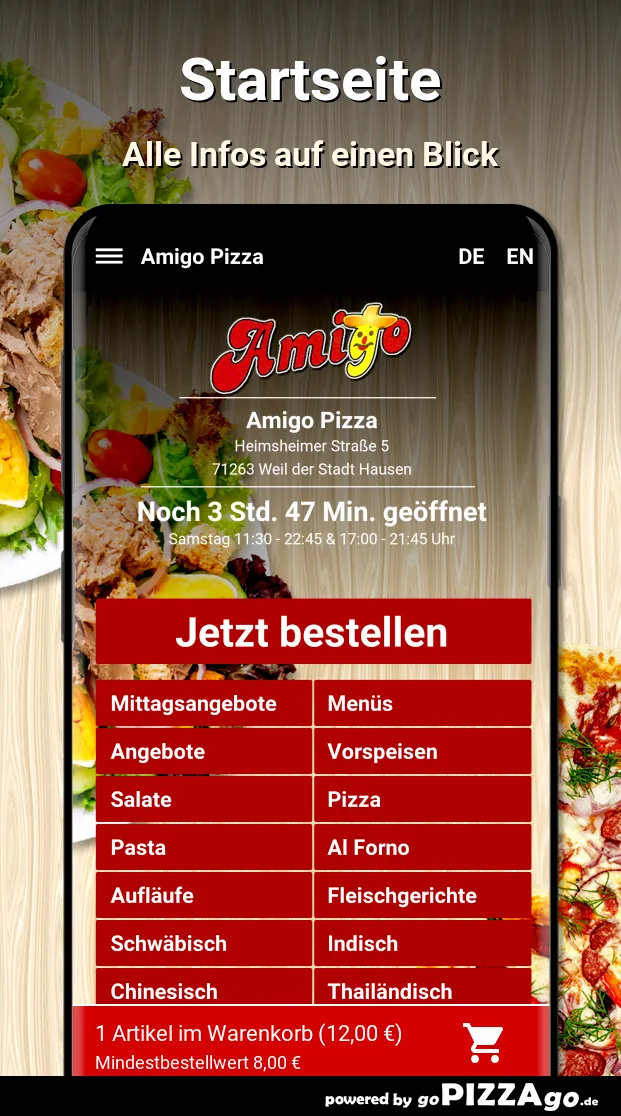 Amigo Pizza Weil der Stadt Hau | Indus Appstore | Screenshot