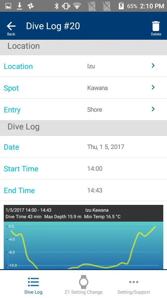 Z dive log  Manage & Set SCUBA | Indus Appstore | Screenshot