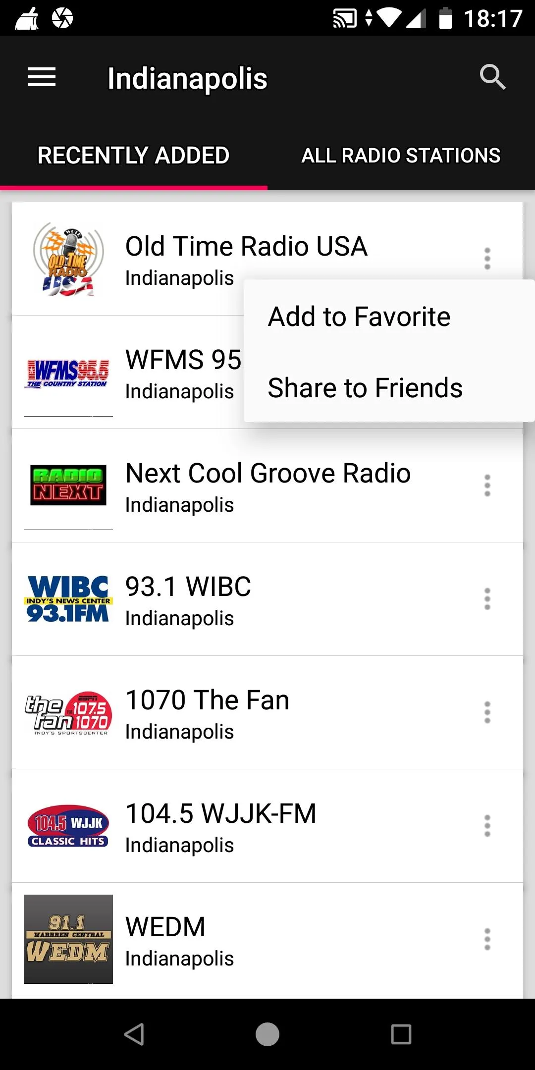 Indianapolis Radio Stations | Indus Appstore | Screenshot