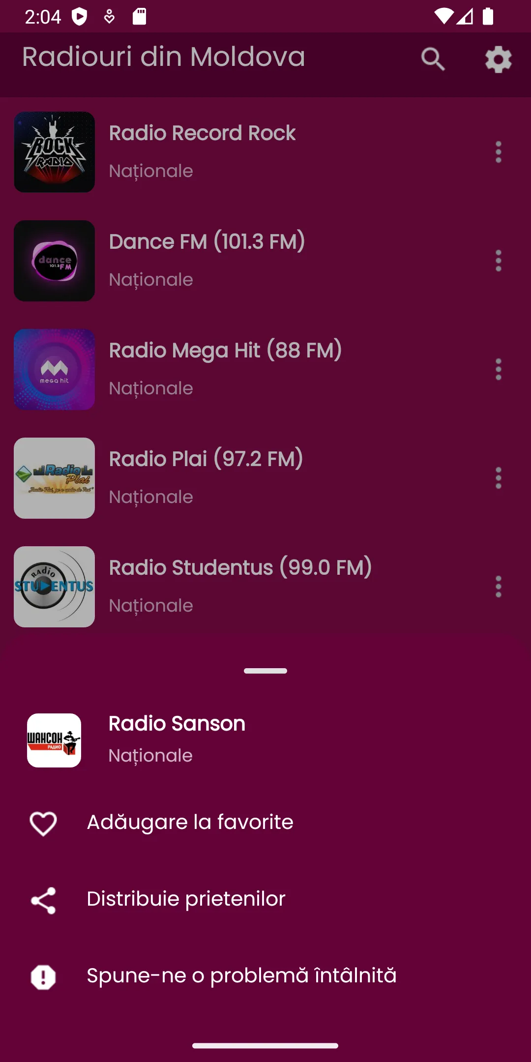 Radiouri din Moldova | Indus Appstore | Screenshot