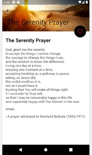 Prayer for Serenity - God gran | Indus Appstore | Screenshot