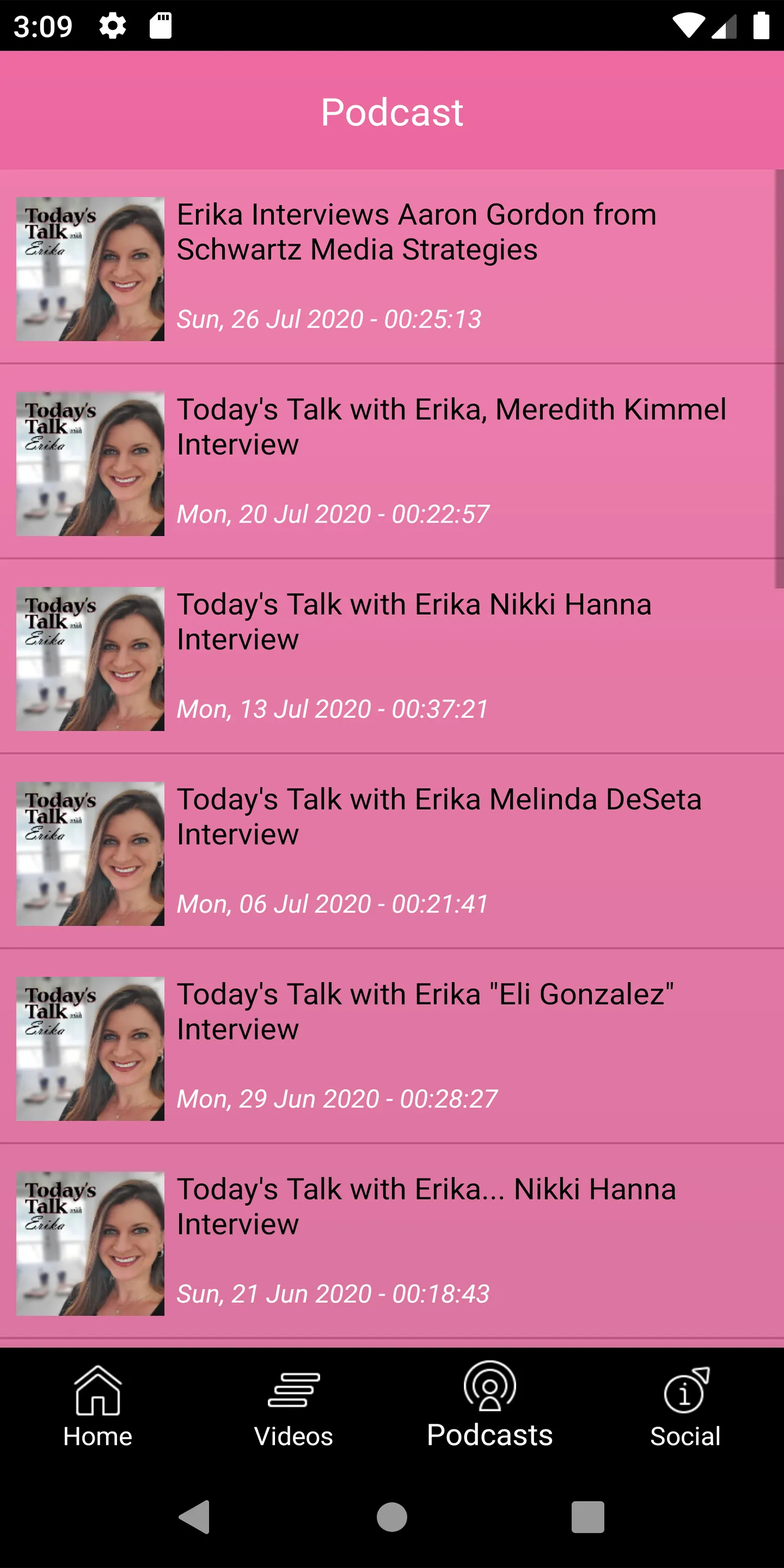 Today's Talk with Erika | Indus Appstore | Screenshot