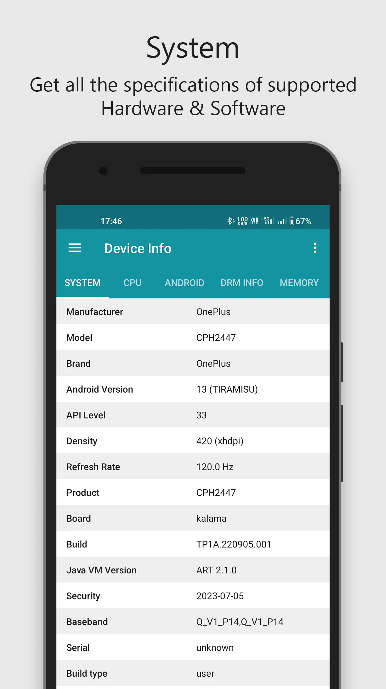 Device Info - Hardware & Softw | Indus Appstore | Screenshot