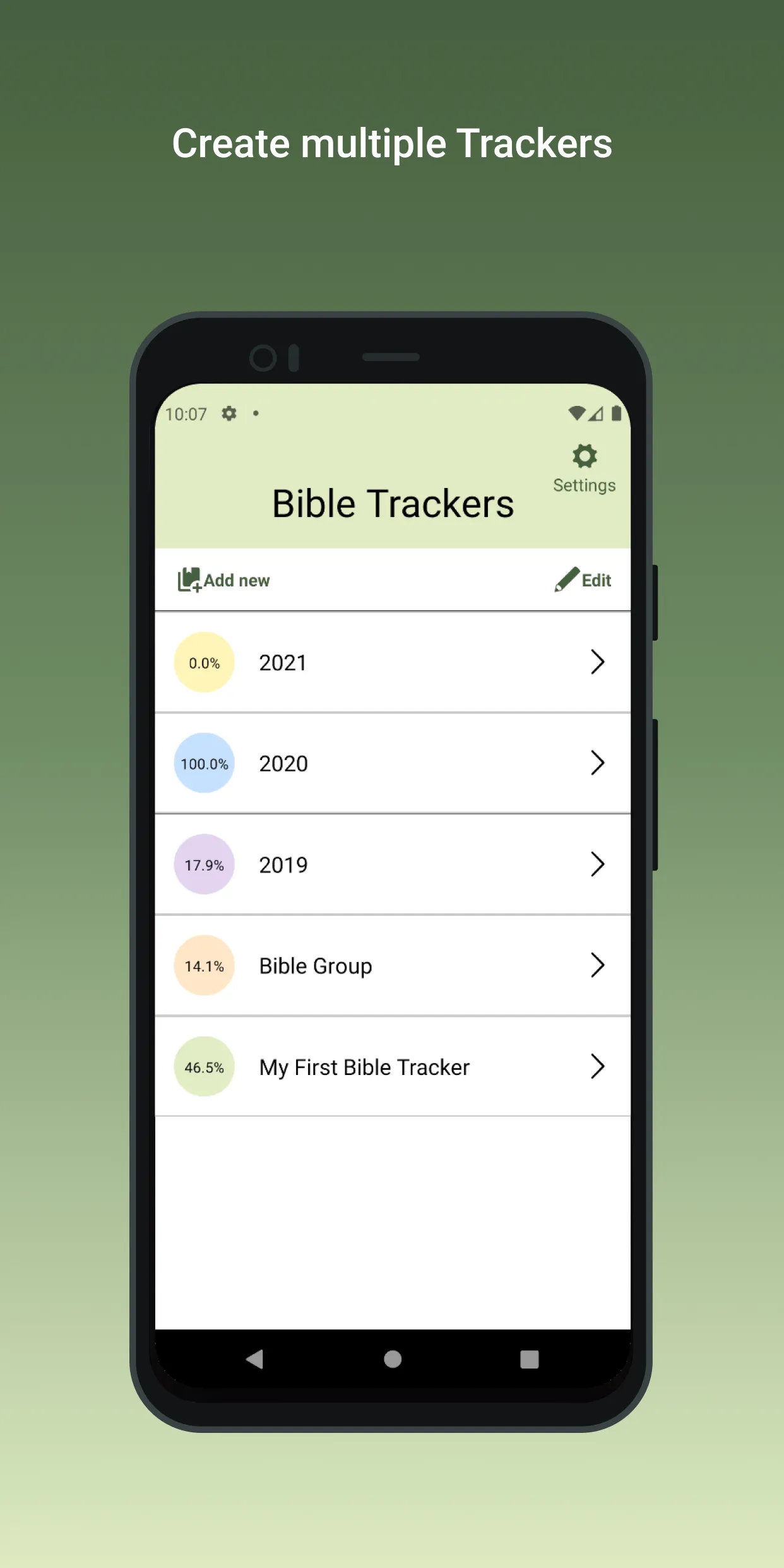 My Bible Tracker | Indus Appstore | Screenshot