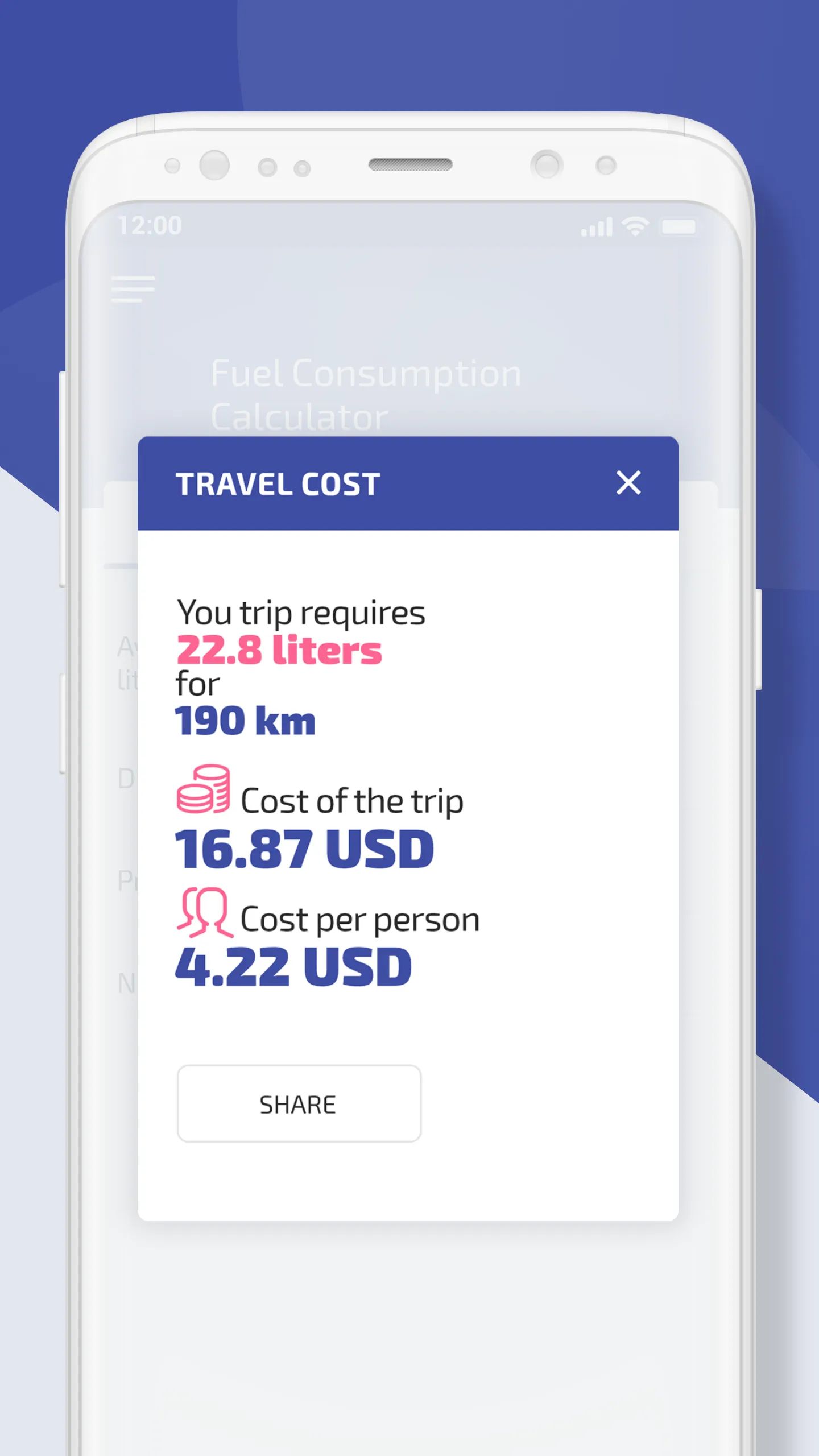 Fuel Consumption Calculator | Indus Appstore | Screenshot