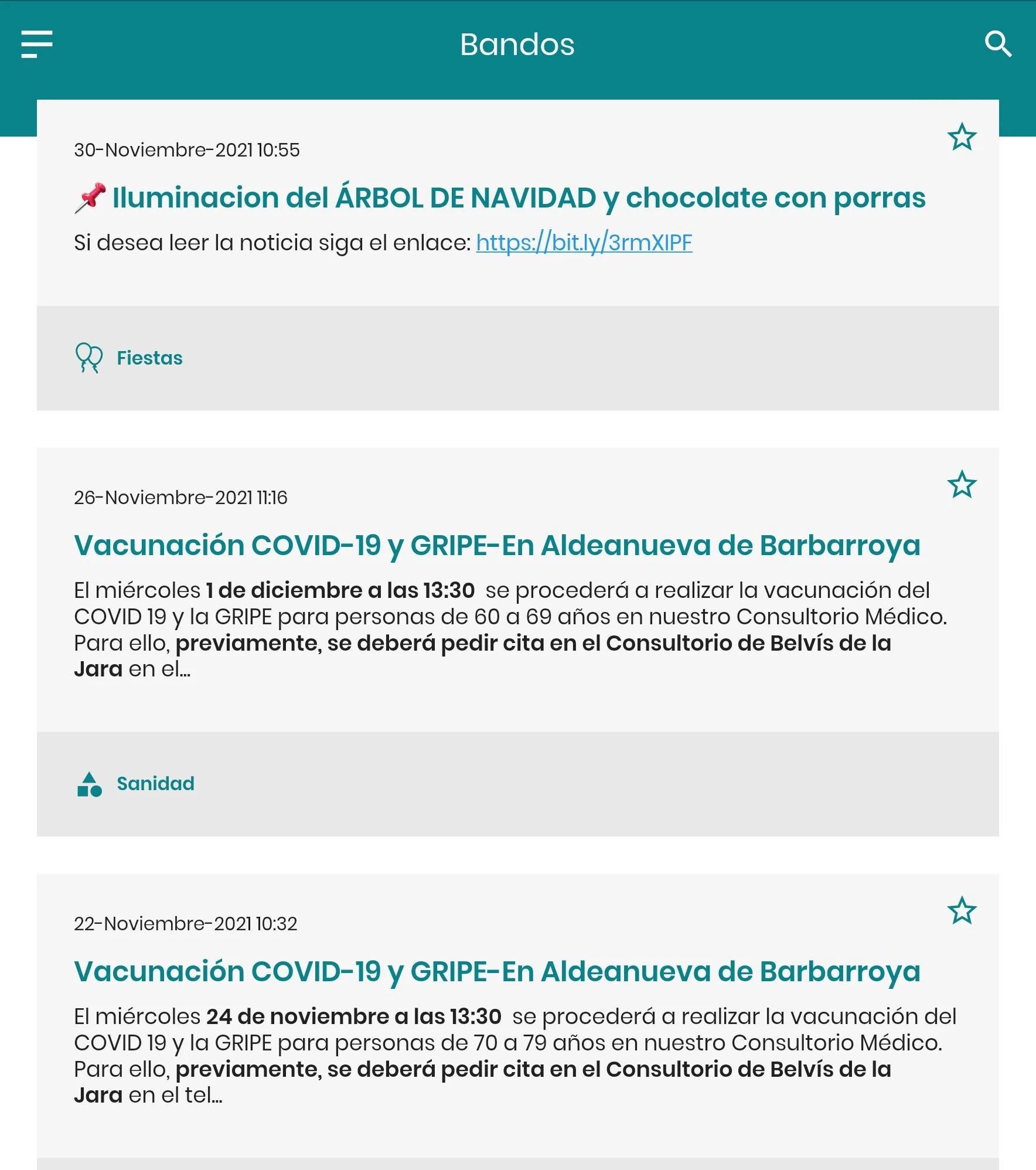 Aldeanueva de Barbarroya Inf. | Indus Appstore | Screenshot