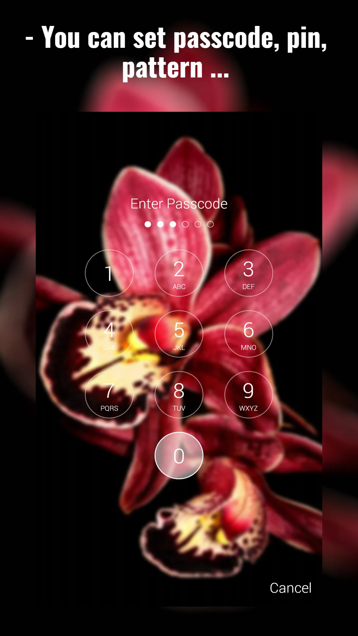 Orchid Lock Screen | Indus Appstore | Screenshot