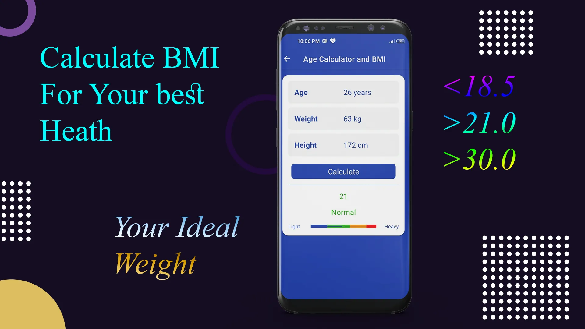 BMI Calculator Weight Loss | Indus Appstore | Screenshot