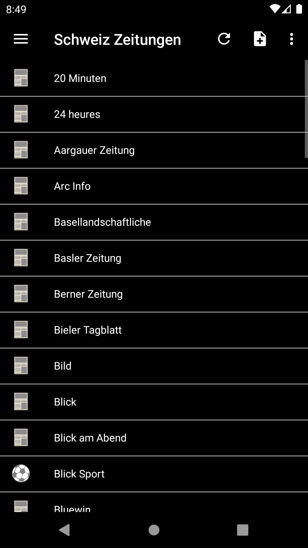 Schweiz Zeitungen | Indus Appstore | Screenshot