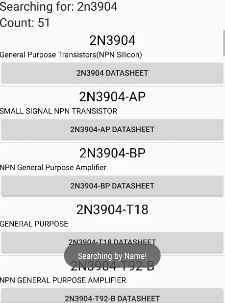 Electronic Parts Offline DB | Indus Appstore | Screenshot