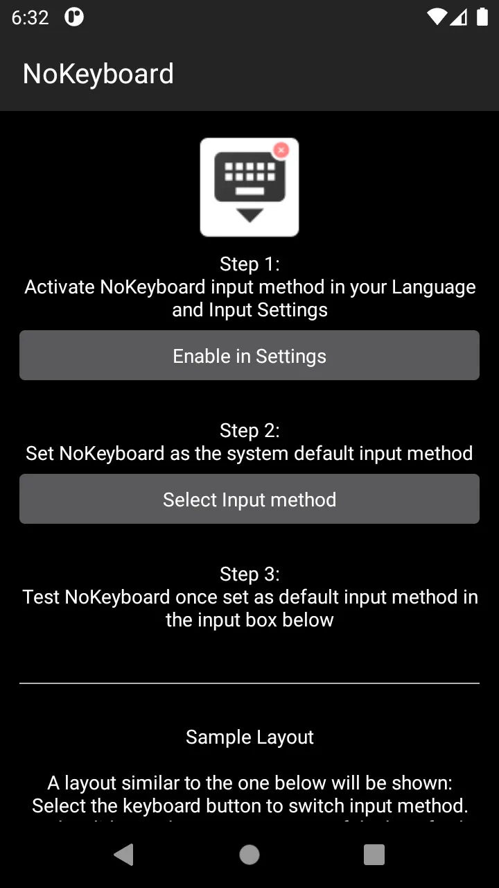 No Keyboard: Hideable keyboard | Indus Appstore | Screenshot