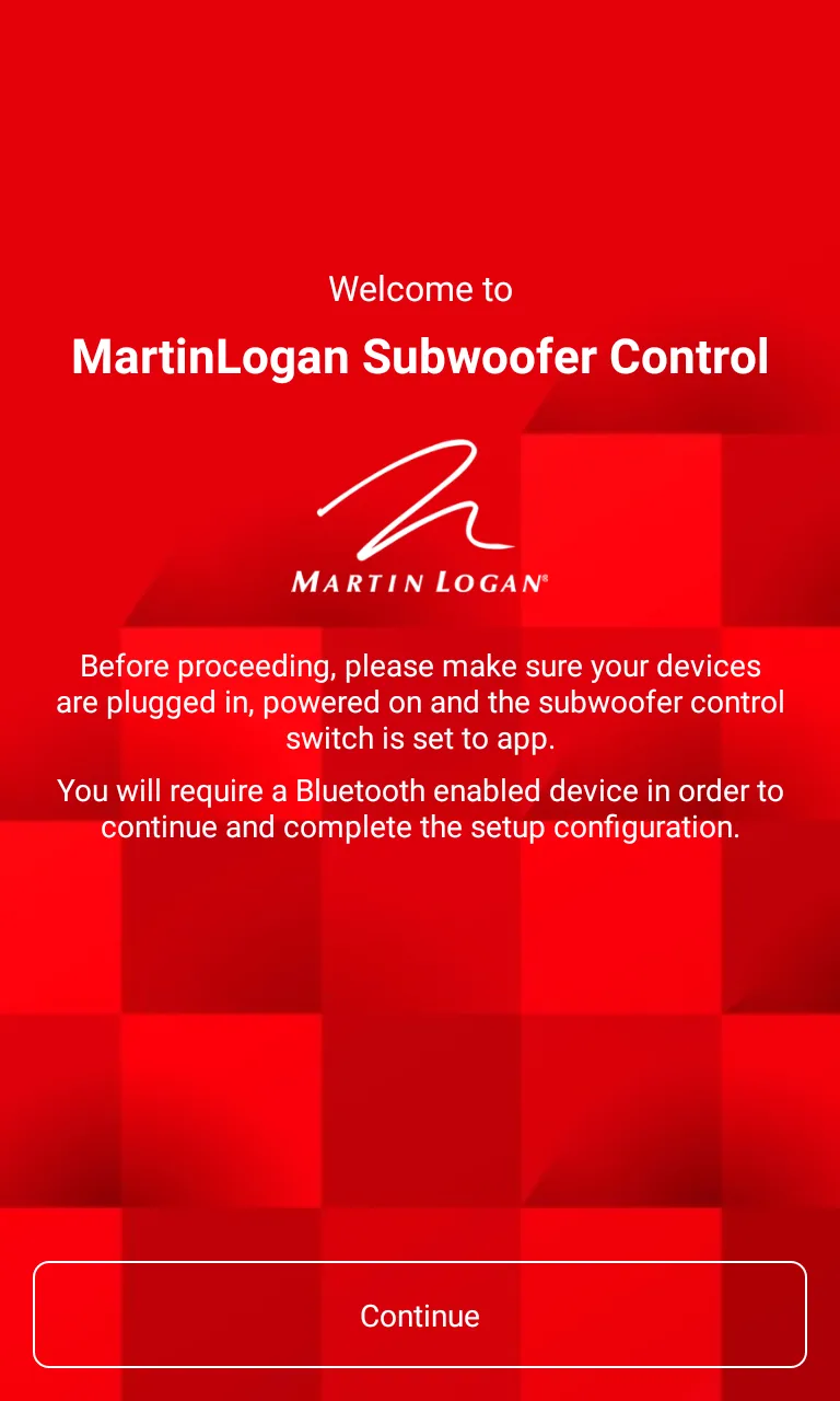 MartinLogan Subwoofer Control | Indus Appstore | Screenshot