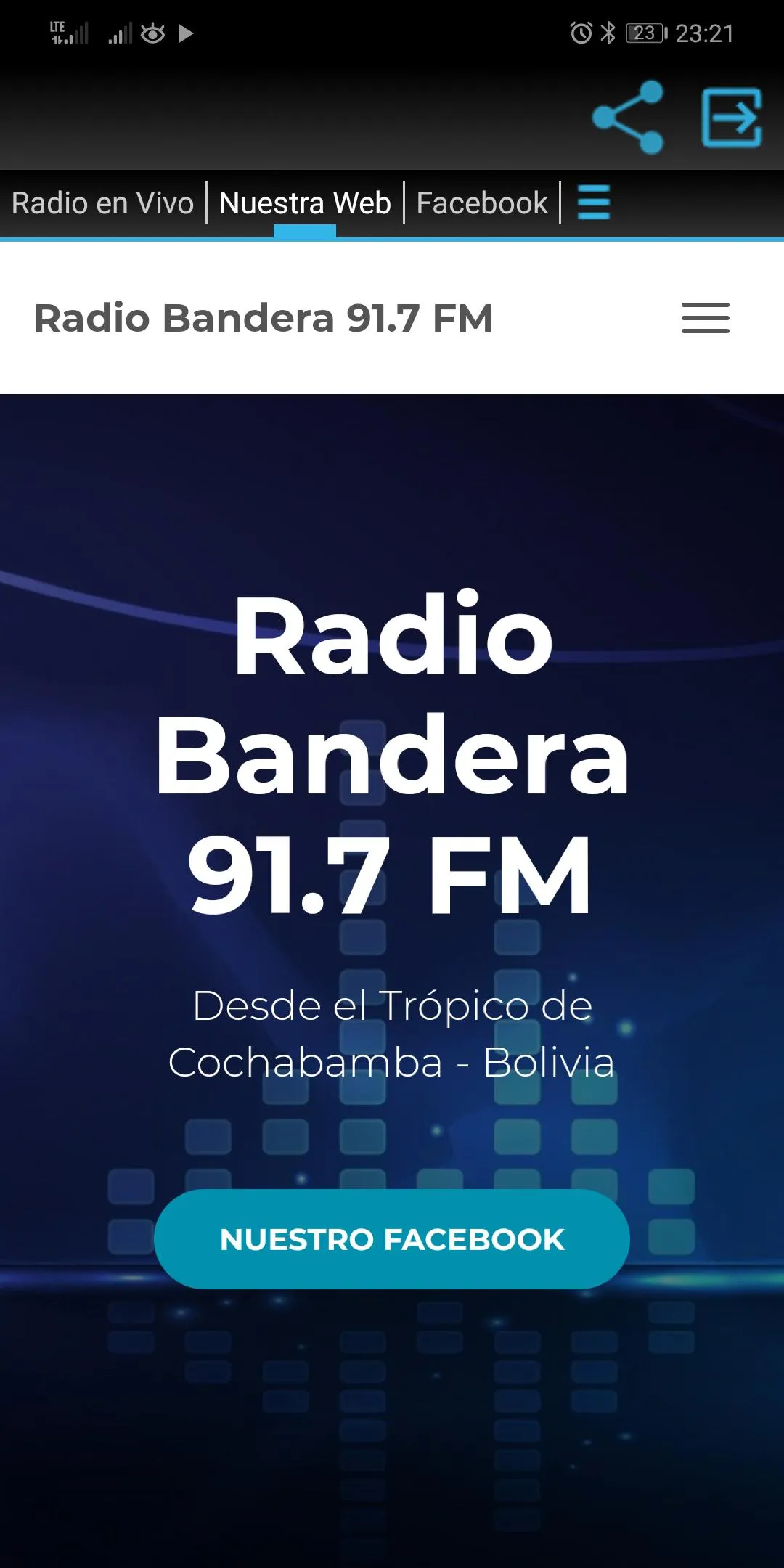 Interno Radio Bandera | Indus Appstore | Screenshot