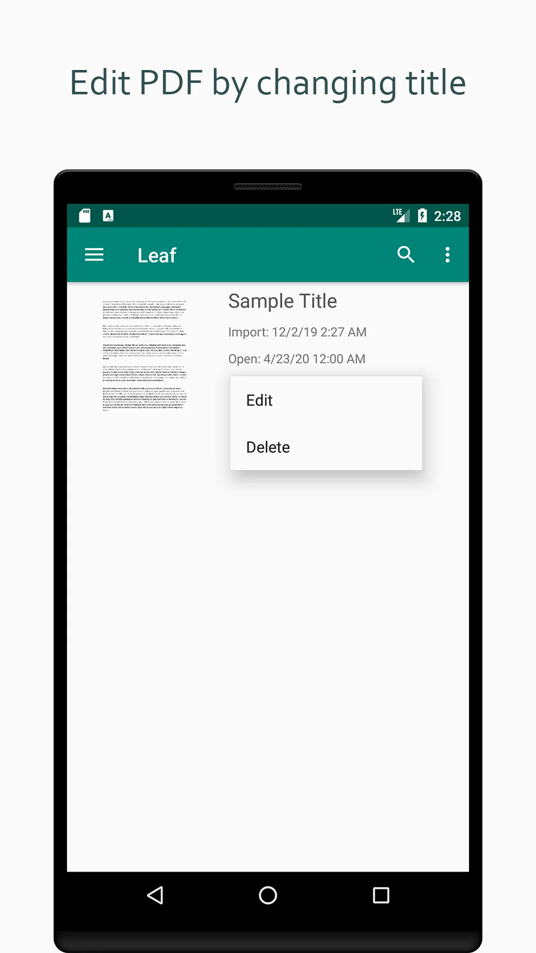 Leaf: PDF Reader | Indus Appstore | Screenshot