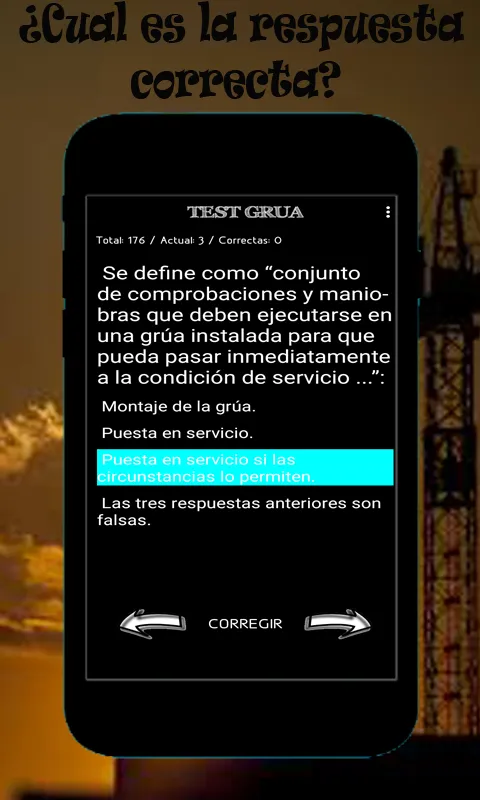 Test de operador de Grúa Torre | Indus Appstore | Screenshot