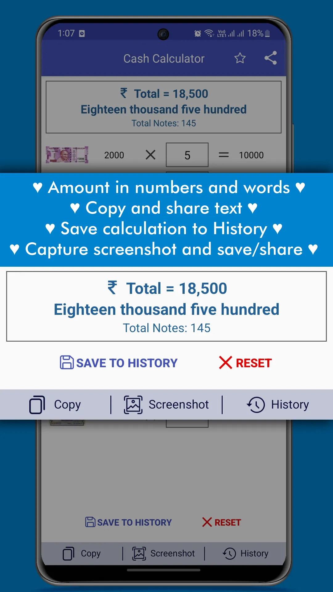 Cash Calculator India | Indus Appstore | Screenshot