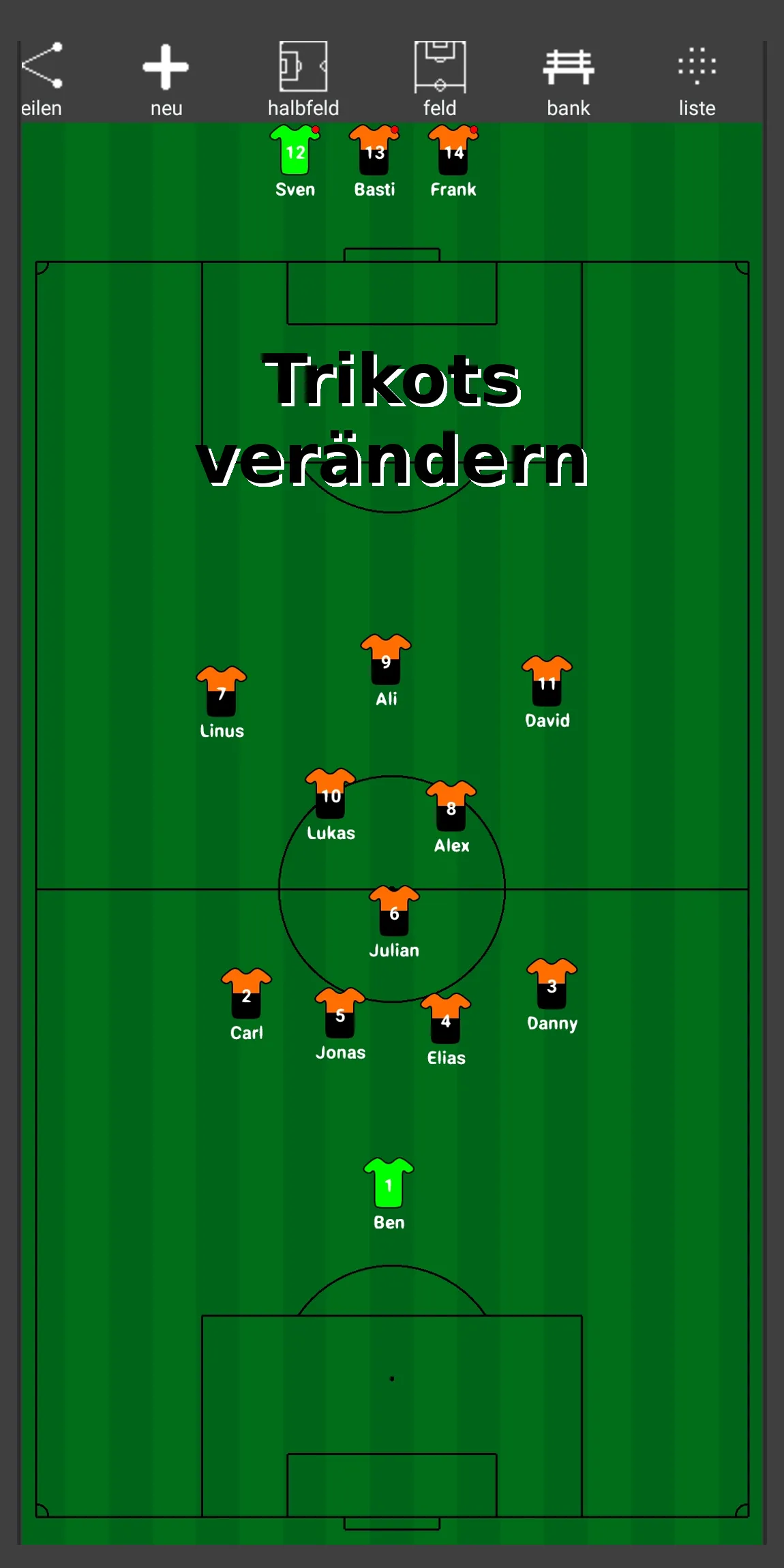 First 11 soccer lineup | Indus Appstore | Screenshot