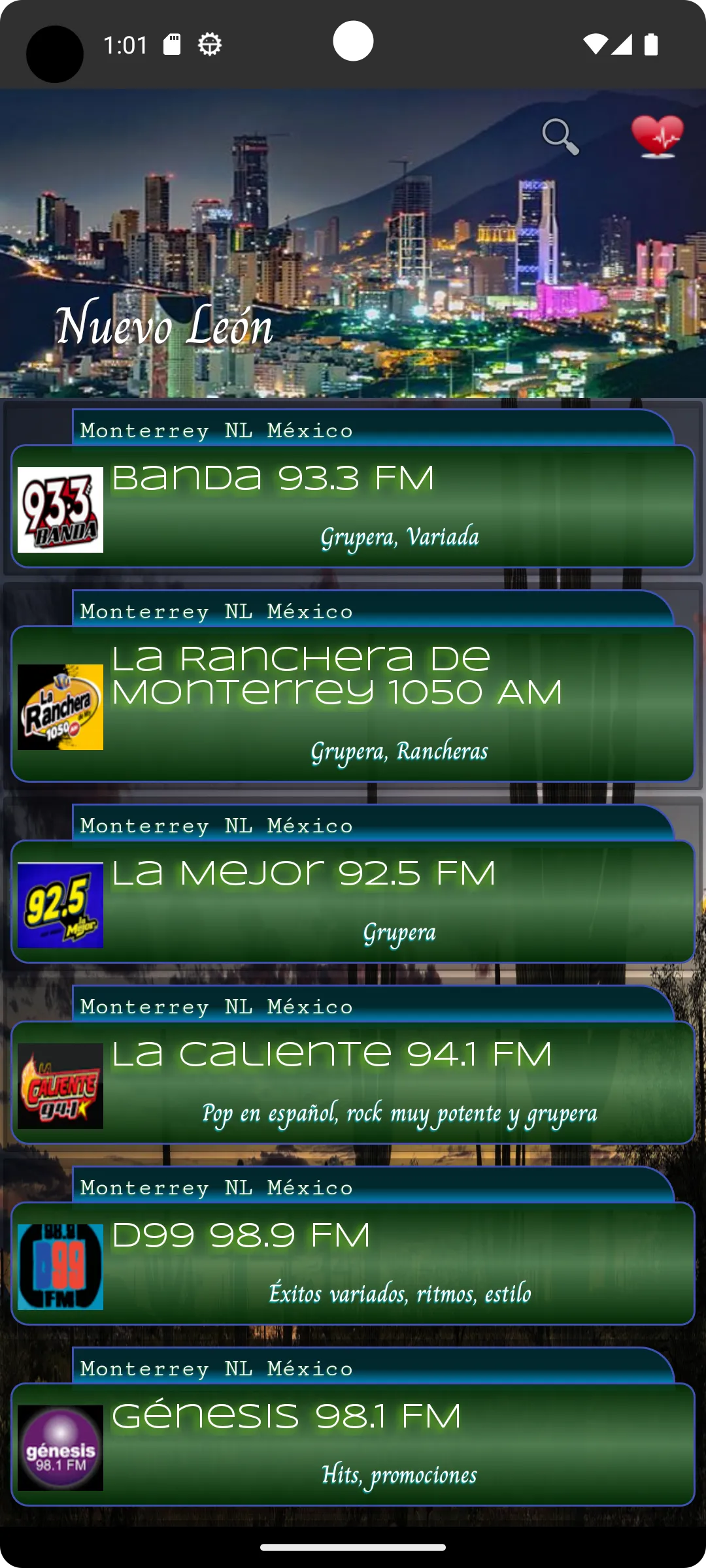 Radio Mexico hundreds of radio | Indus Appstore | Screenshot