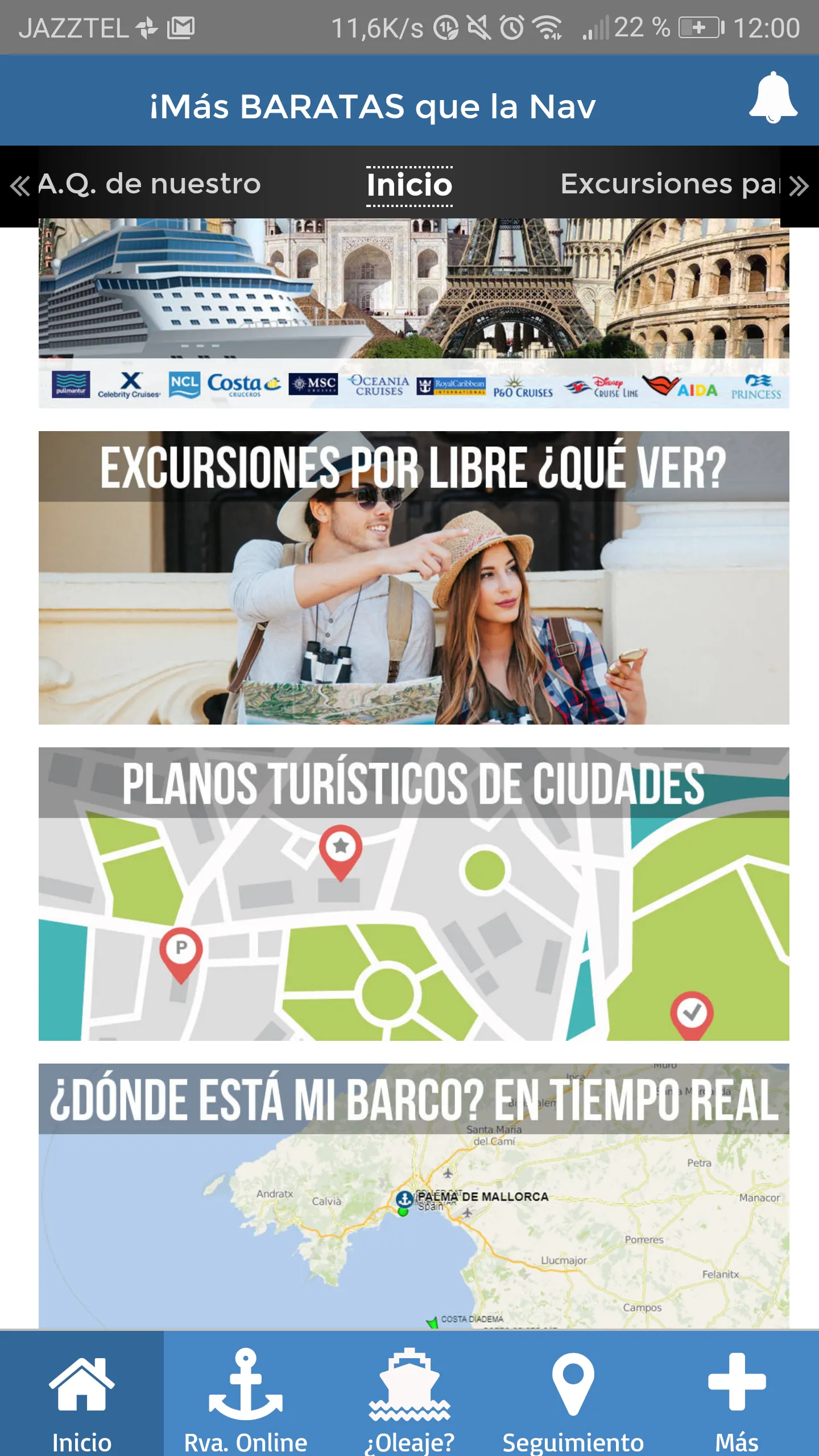 EXCURSIONES CRUCEROS | Indus Appstore | Screenshot