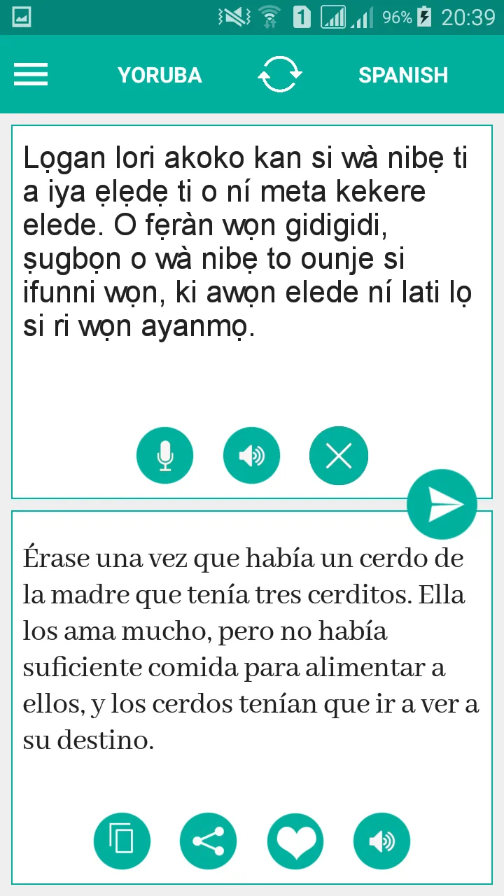 Yoruba Spanish Translator | Indus Appstore | Screenshot