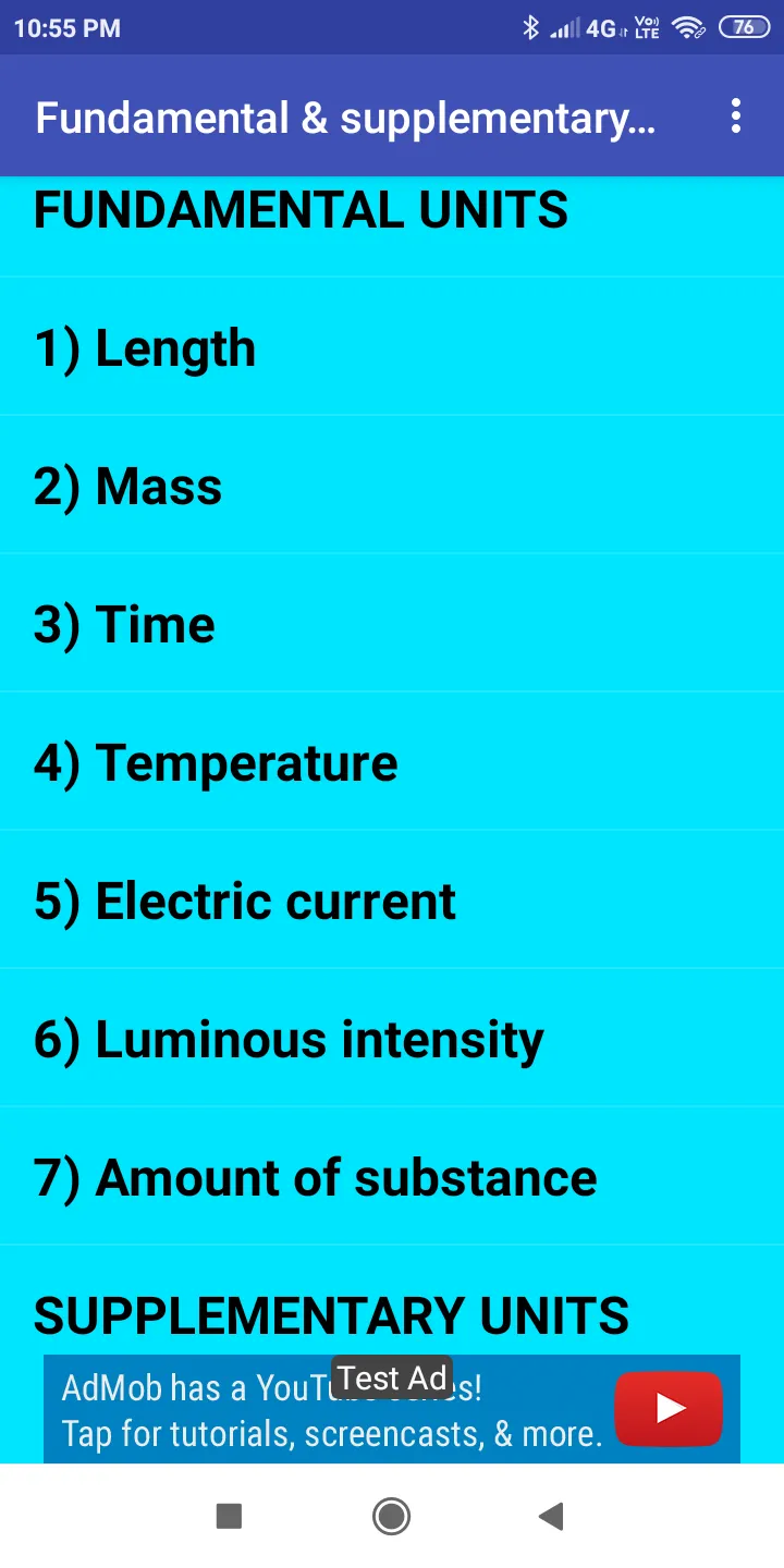 Physics Units | Indus Appstore | Screenshot