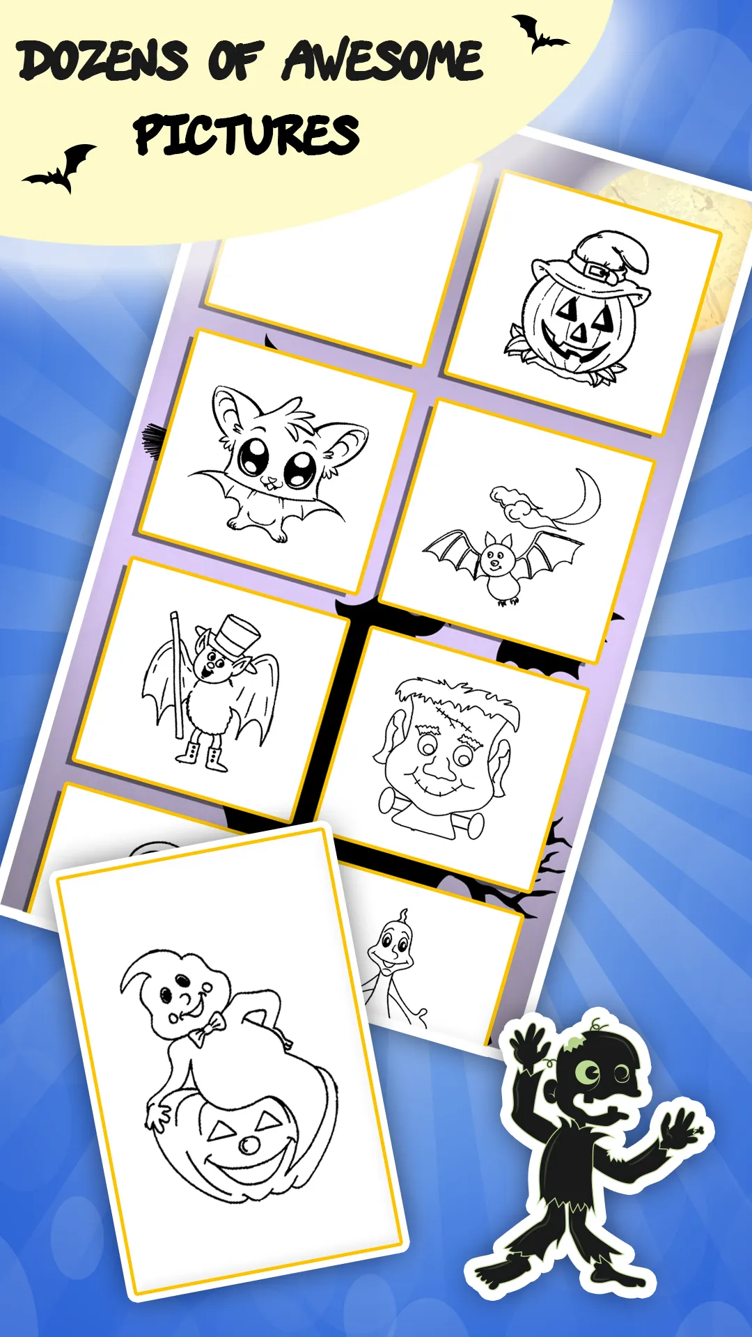 Kids coloring book halloween | Indus Appstore | Screenshot