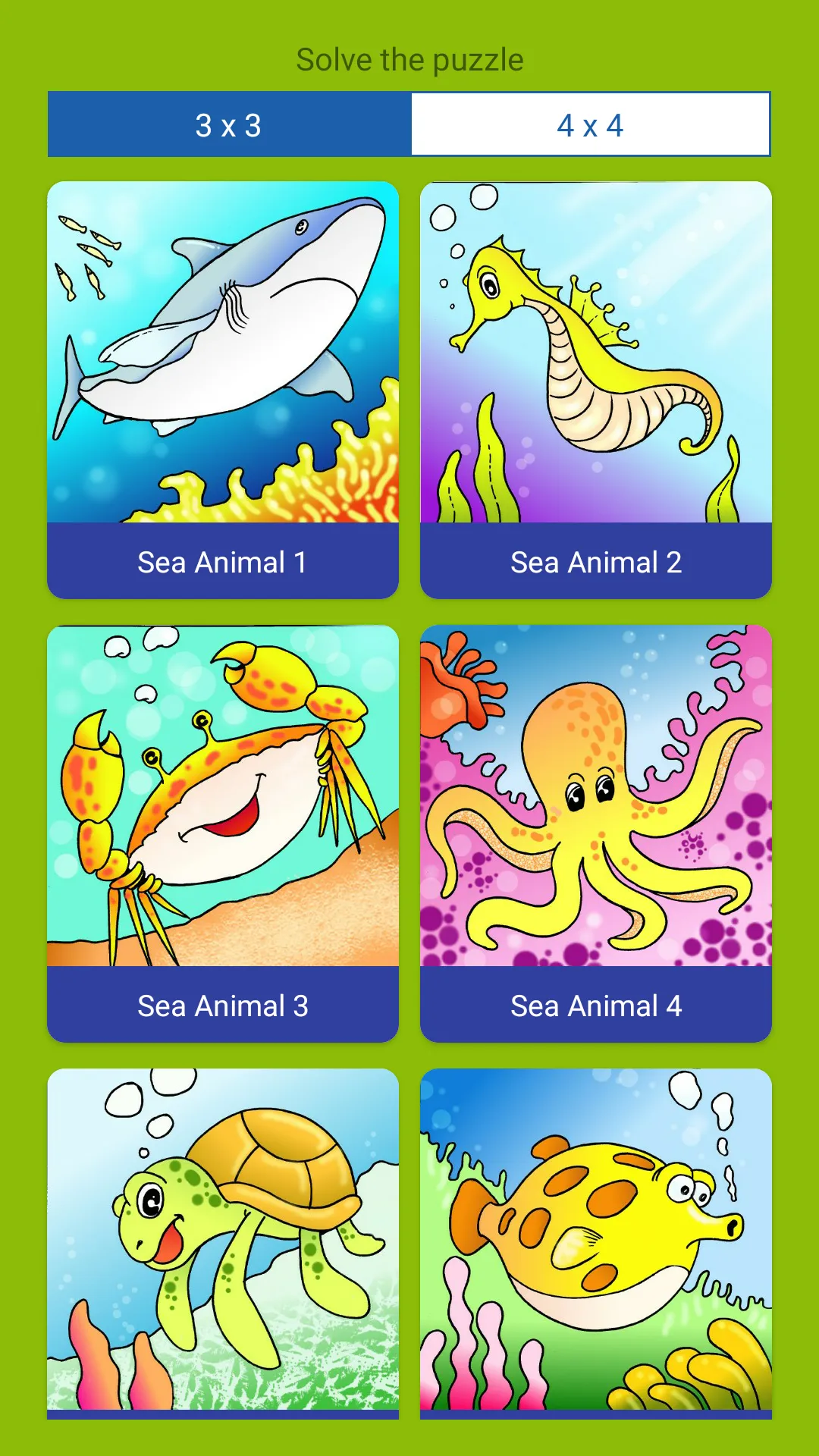 Sea Animal Puzzle | Indus Appstore | Screenshot