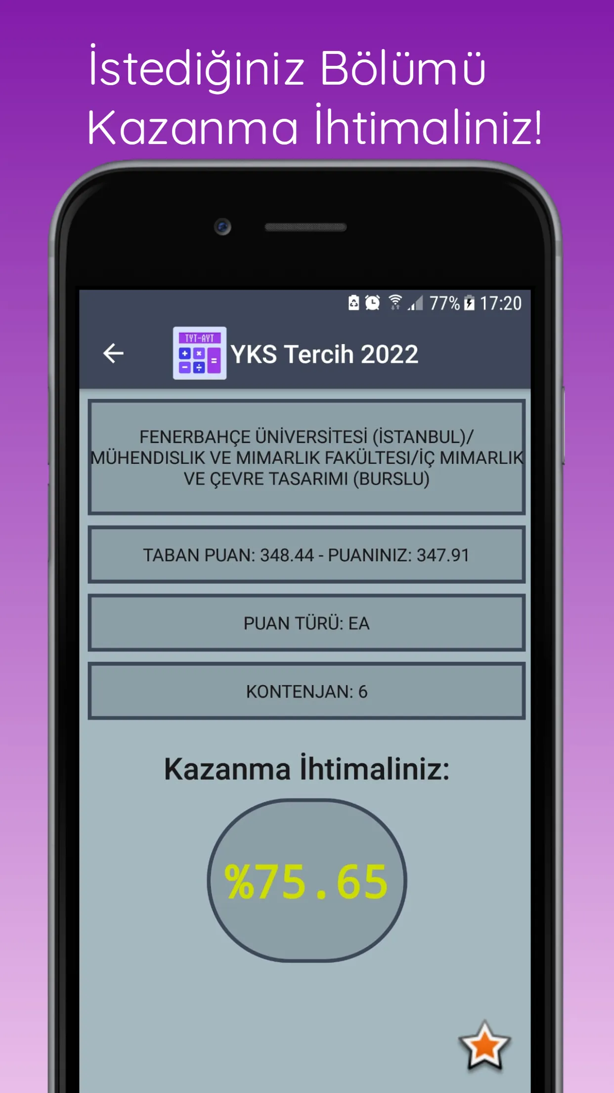 TYT YKS Puan Sıralama 2023 | Indus Appstore | Screenshot