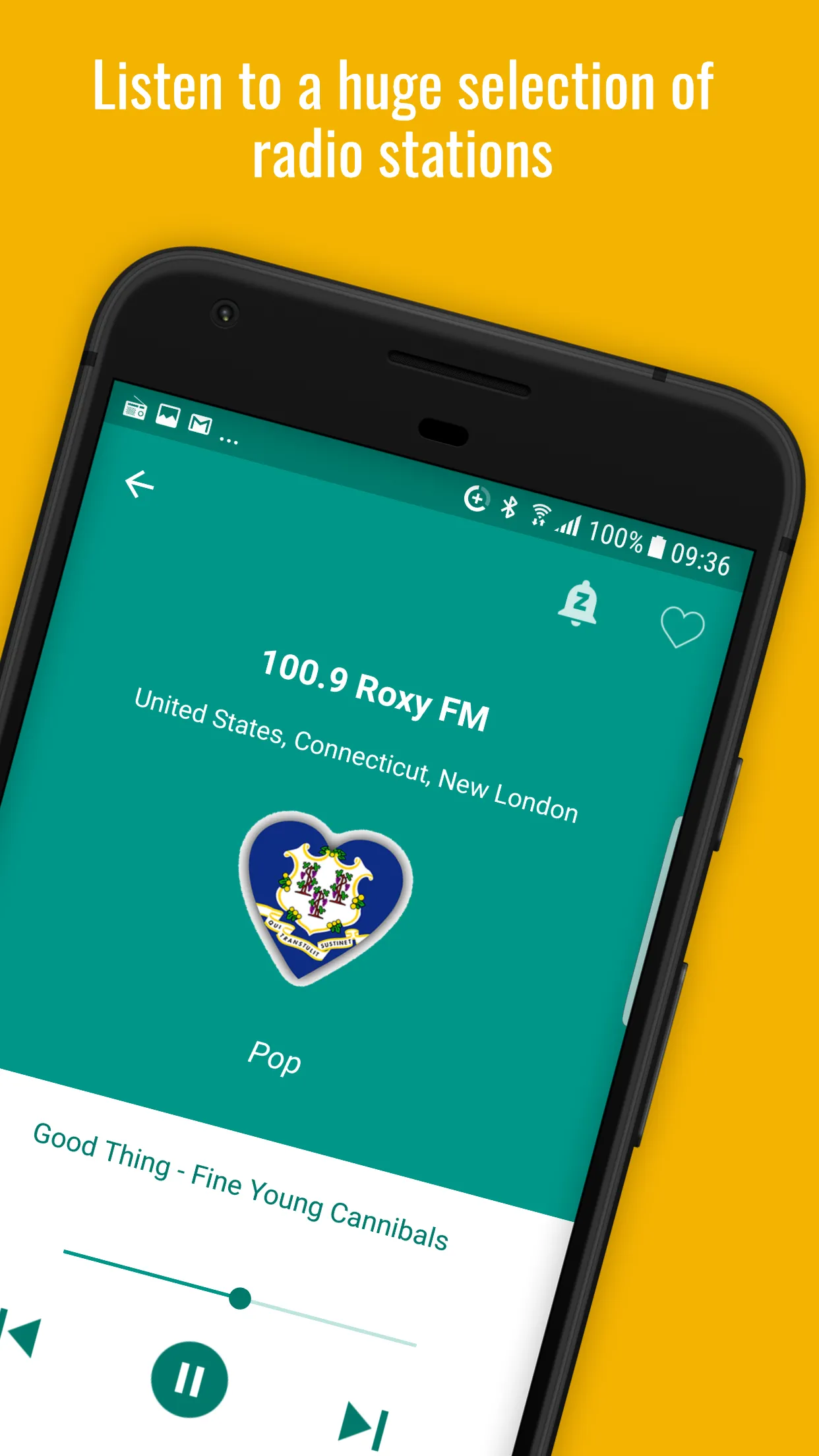 Connecticut Radio Stations | Indus Appstore | Screenshot