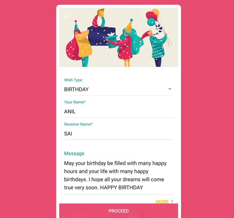 Smart way to send wishes. | Indus Appstore | Screenshot