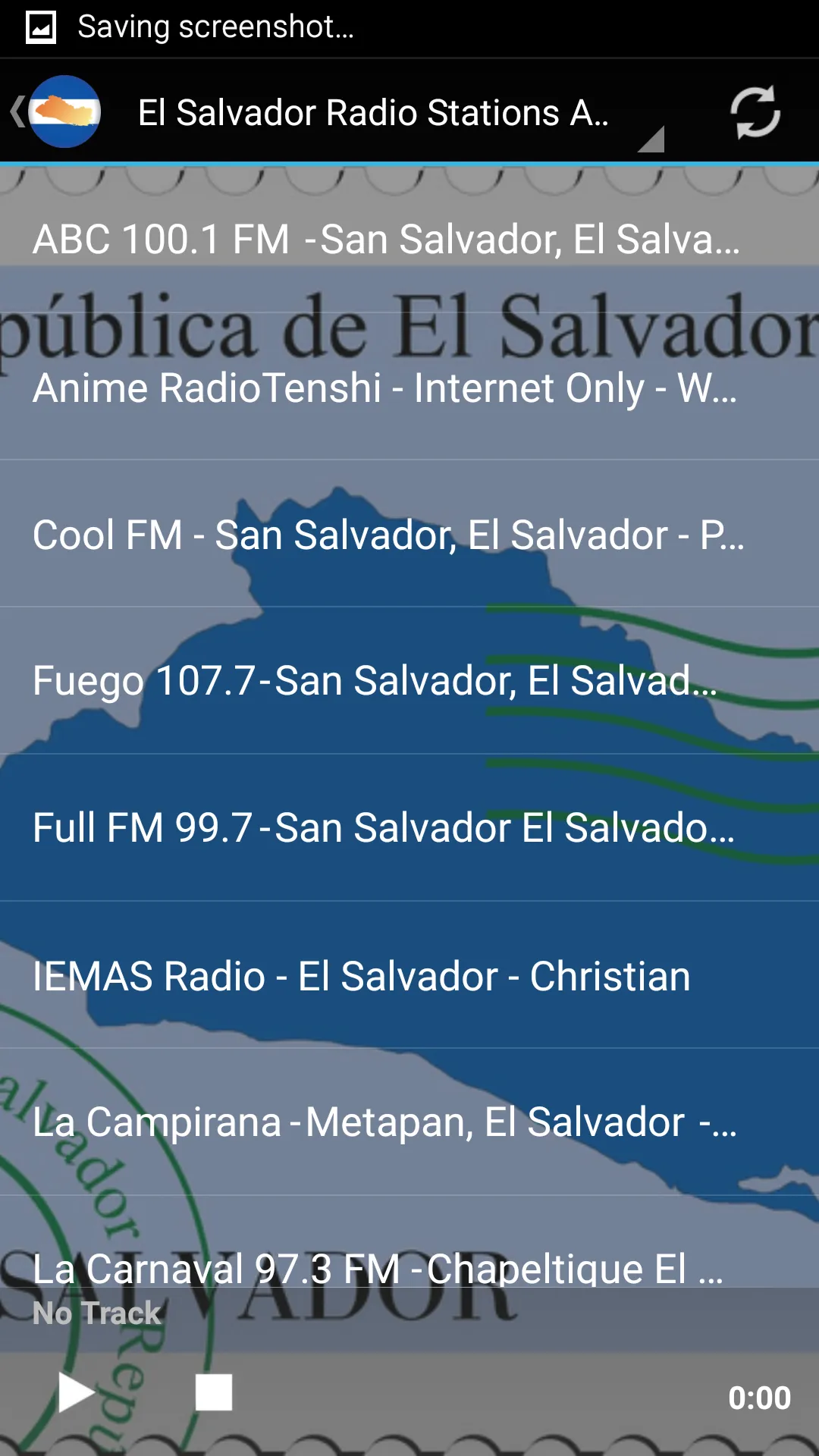 El Salvador Radio Stations | Indus Appstore | Screenshot