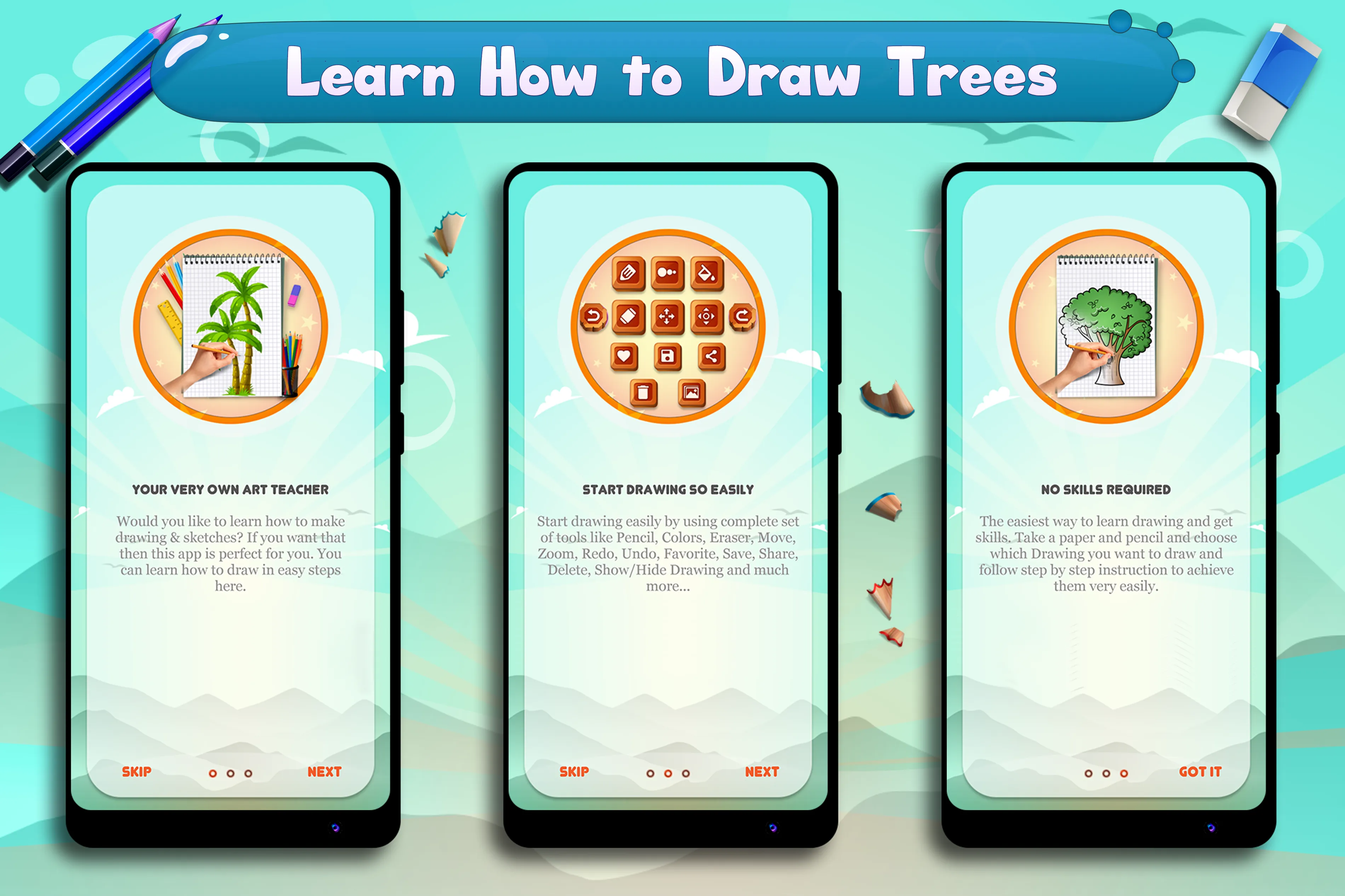 Learn to Draw Trees | Indus Appstore | Screenshot