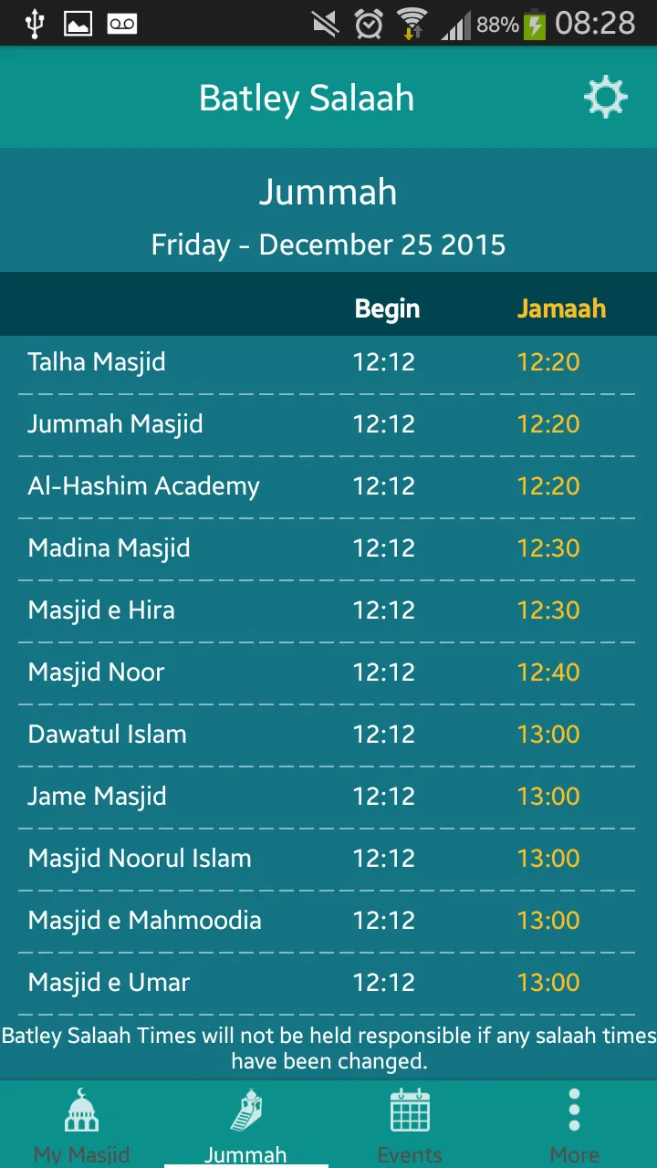 Batley Prayer Times | Indus Appstore | Screenshot