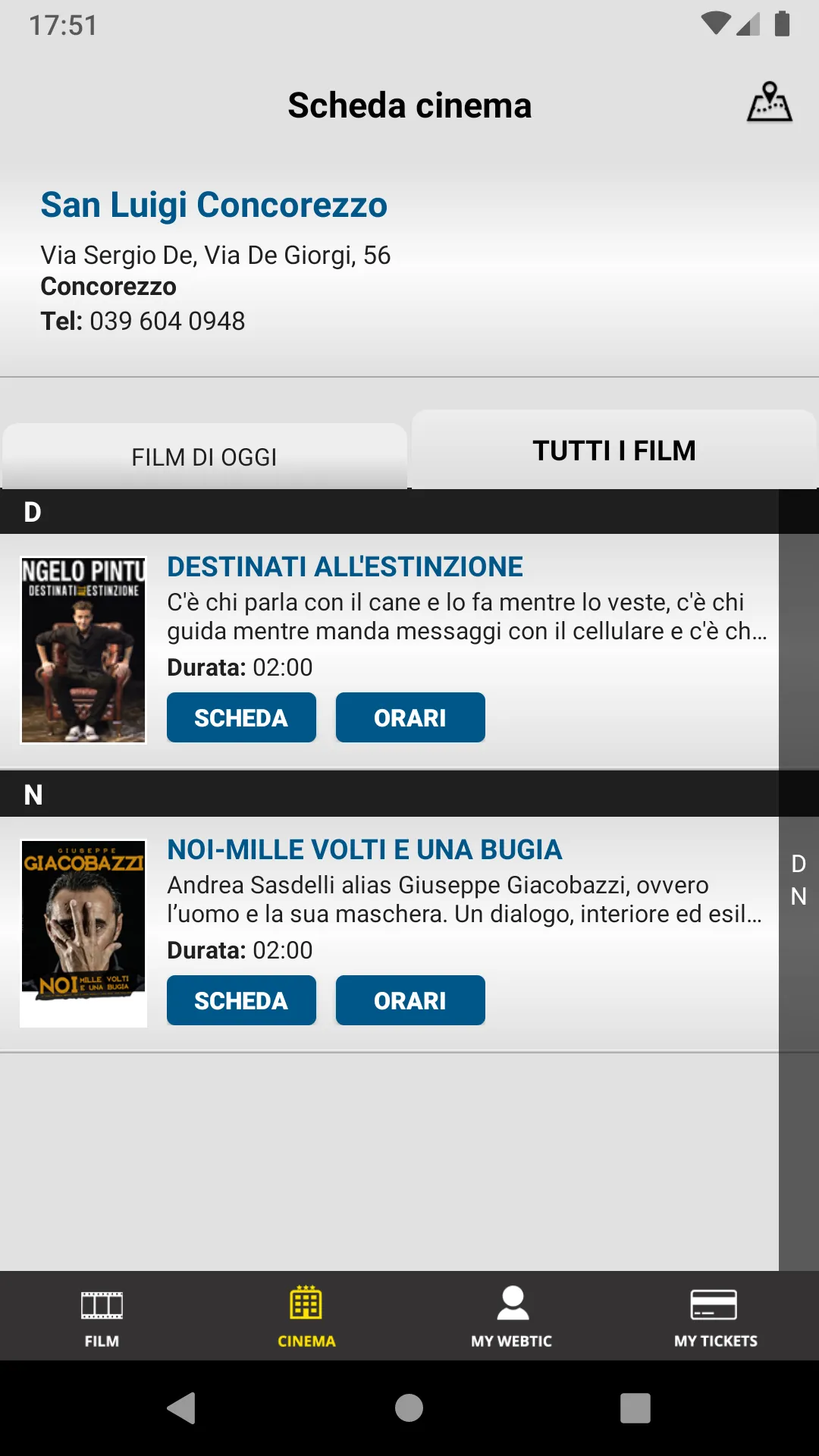 Webtic San Luigi Cineteatro | Indus Appstore | Screenshot