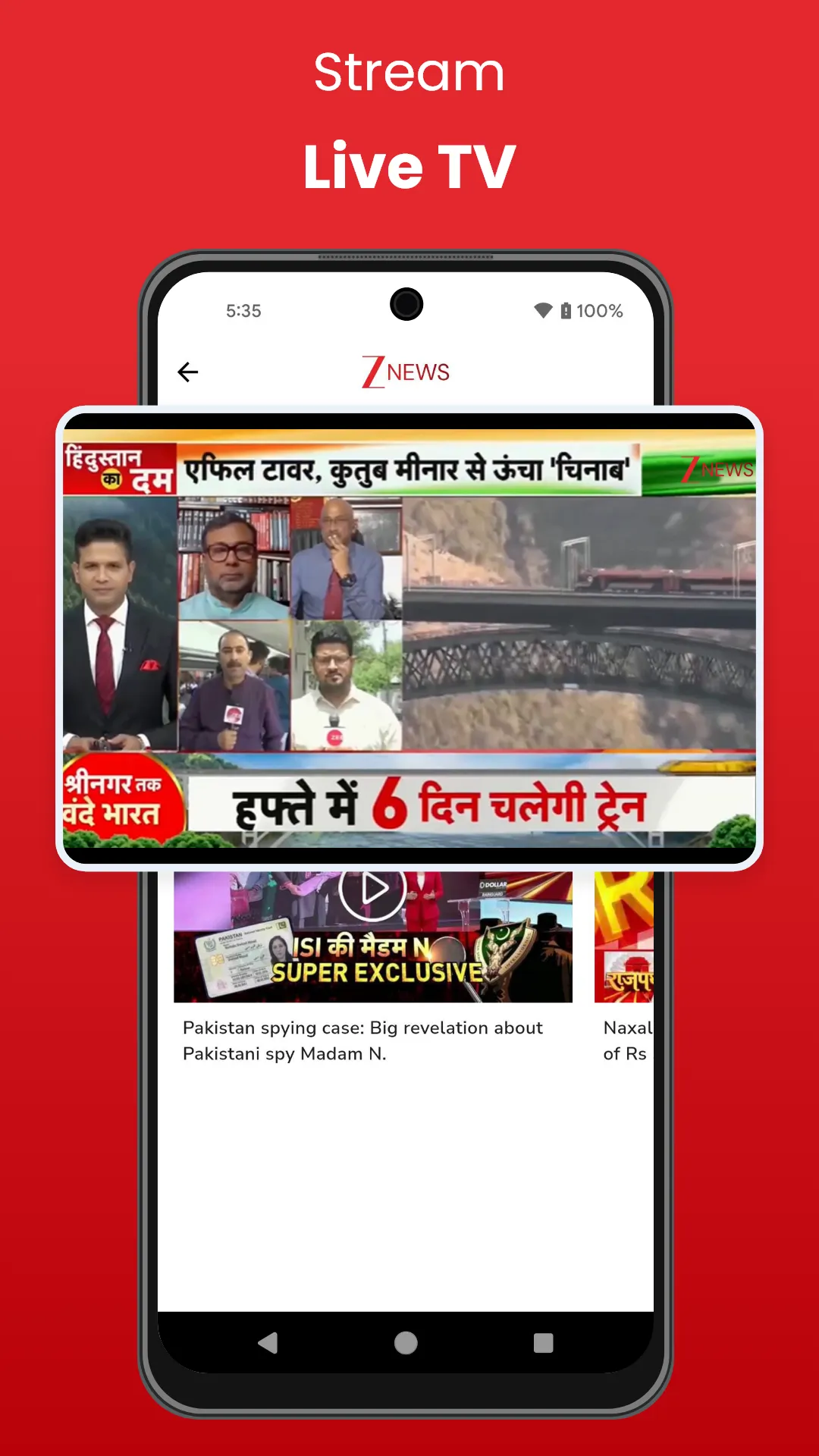Zee News: Live News in Hindi | Indus Appstore | Screenshot