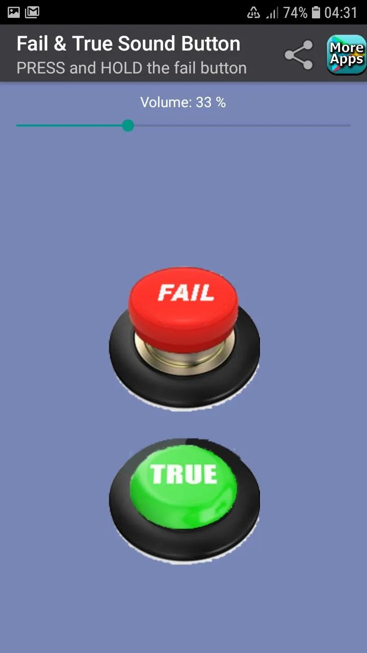 Fail & True Sound Button | Indus Appstore | Screenshot