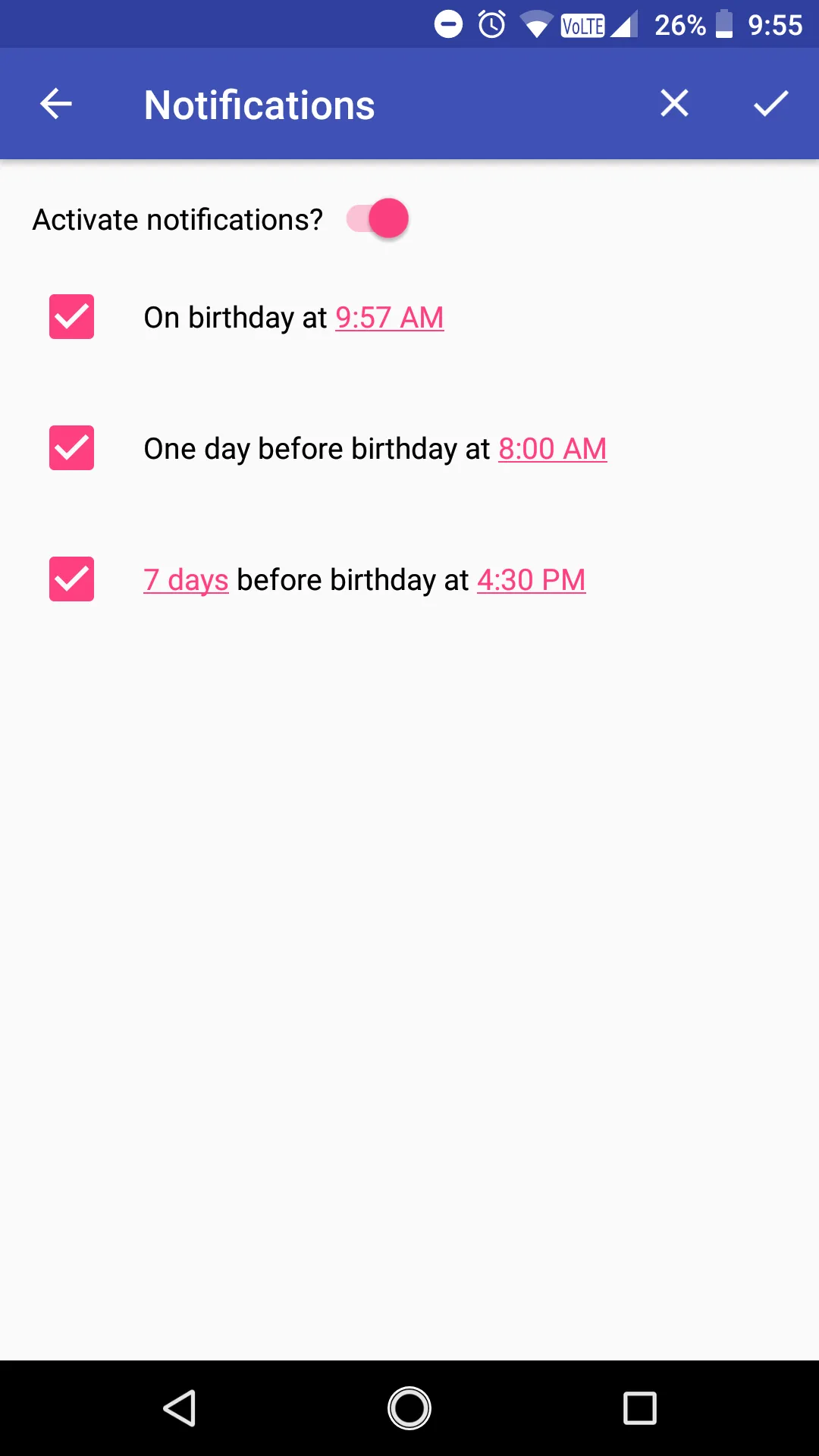 Birthdays | Indus Appstore | Screenshot