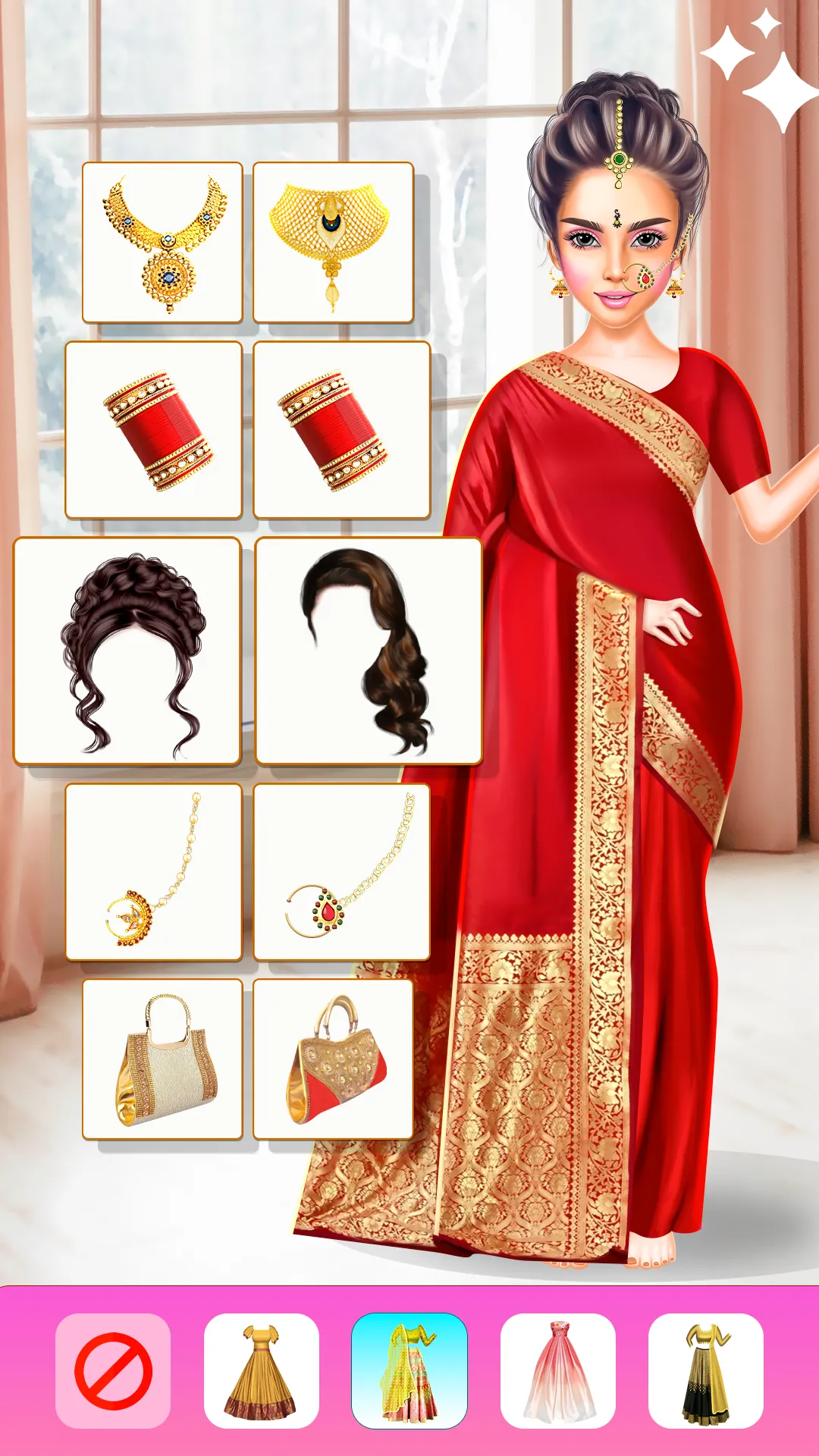 Indian Wedding Dress-up | Indus Appstore | Screenshot