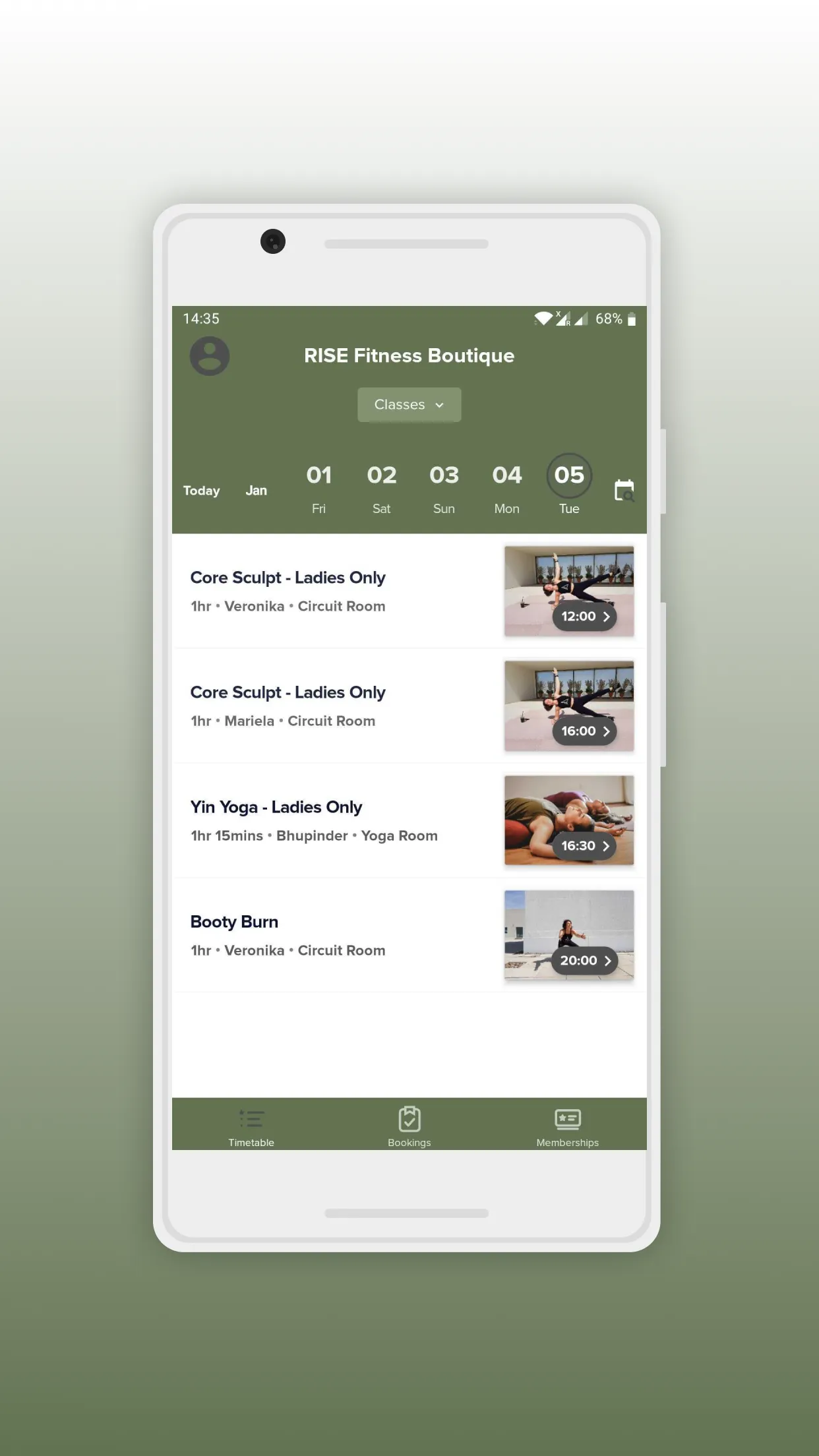 Rise Fitness Boutique | Indus Appstore | Screenshot