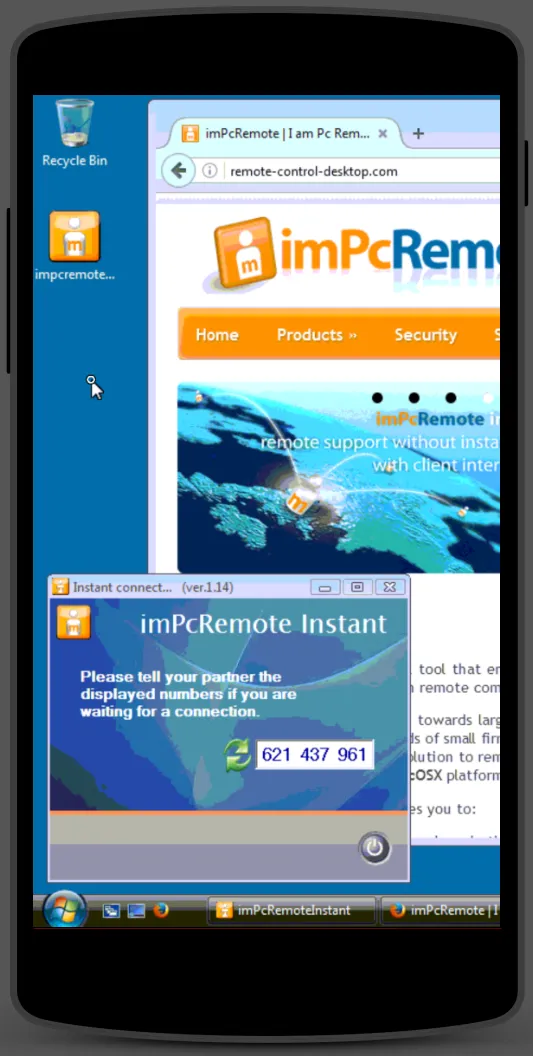 imPcRemote Instant | Indus Appstore | Screenshot