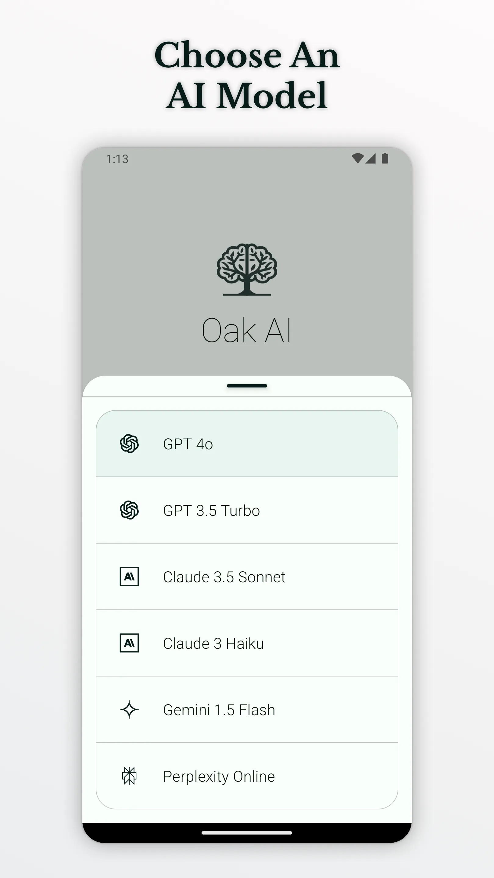 Oak AI - Chat AI on Wear OS | Indus Appstore | Screenshot